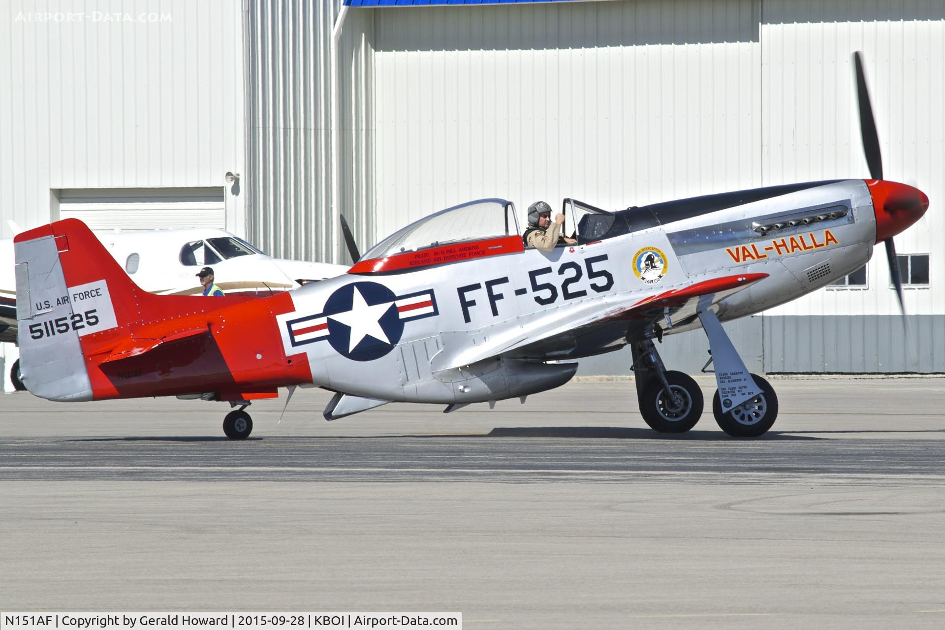 N151AF, 1945 North American P-51D Mustang C/N 45-11525, Start up.