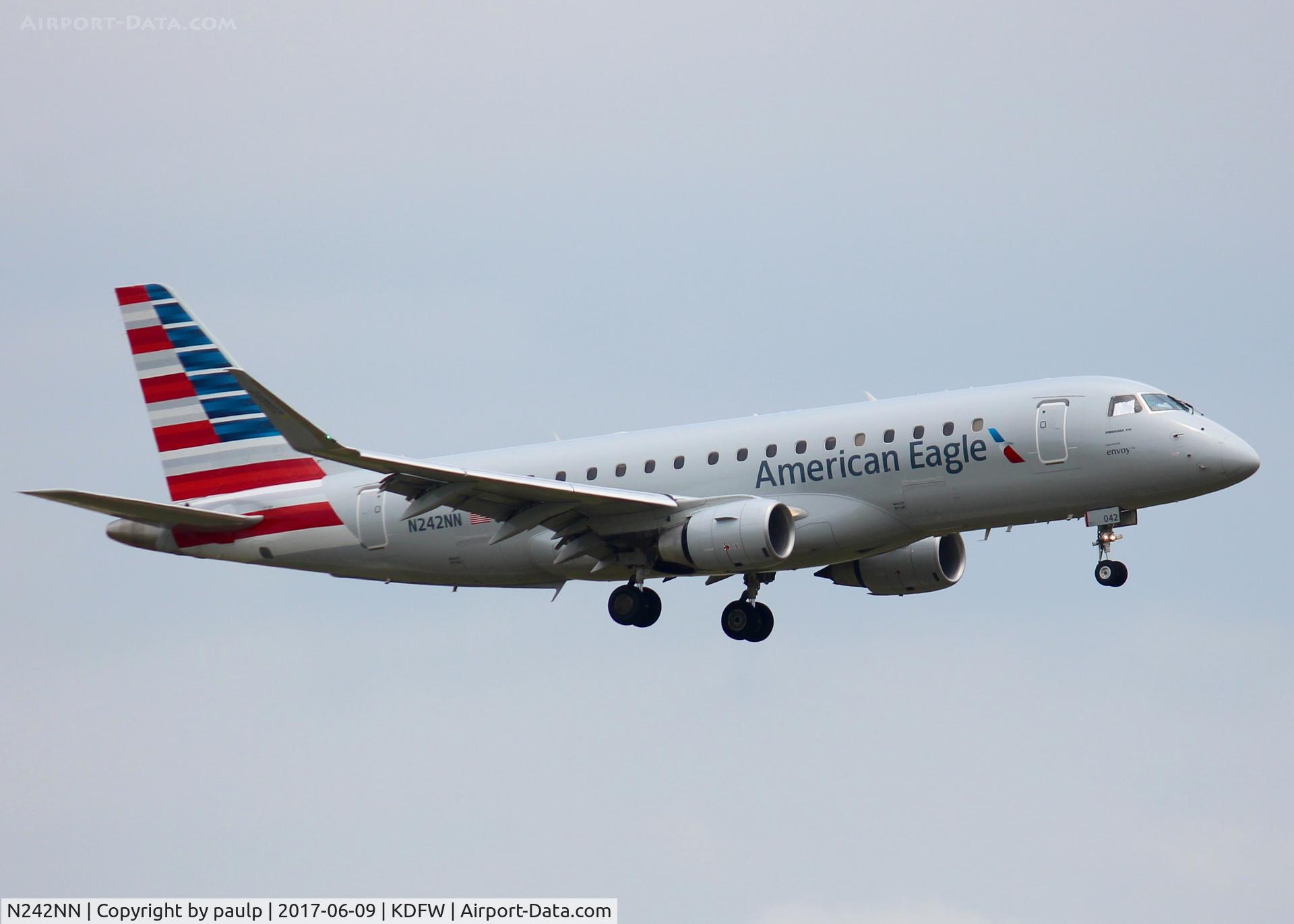 N242NN, 2016 Embraer 175LR (ERJ-170-200LR) C/N 17000601, At DFW.