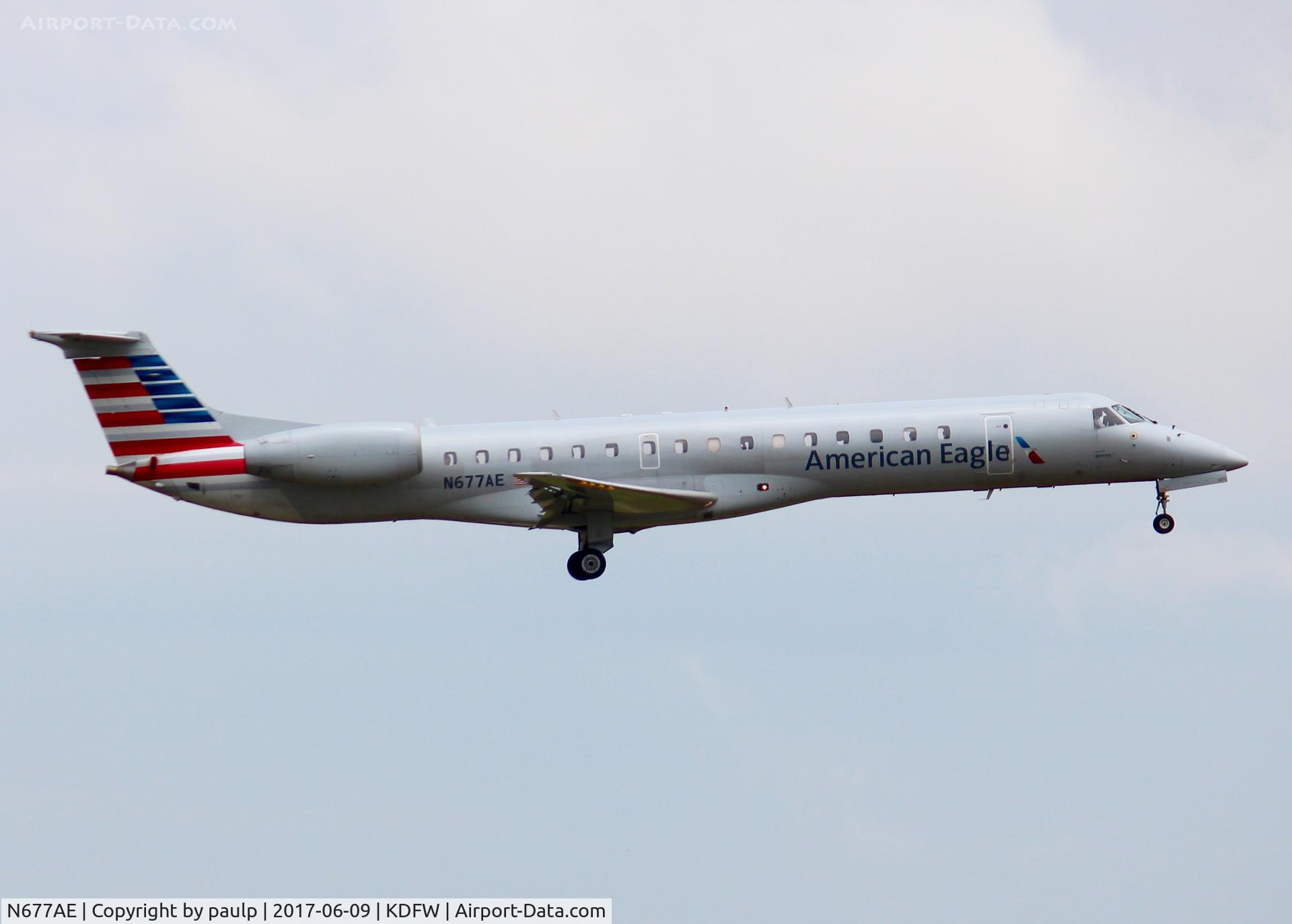 N677AE, 2004 Embraer ERJ-145LR (EMB-145LR) C/N 14500810, At DFW.