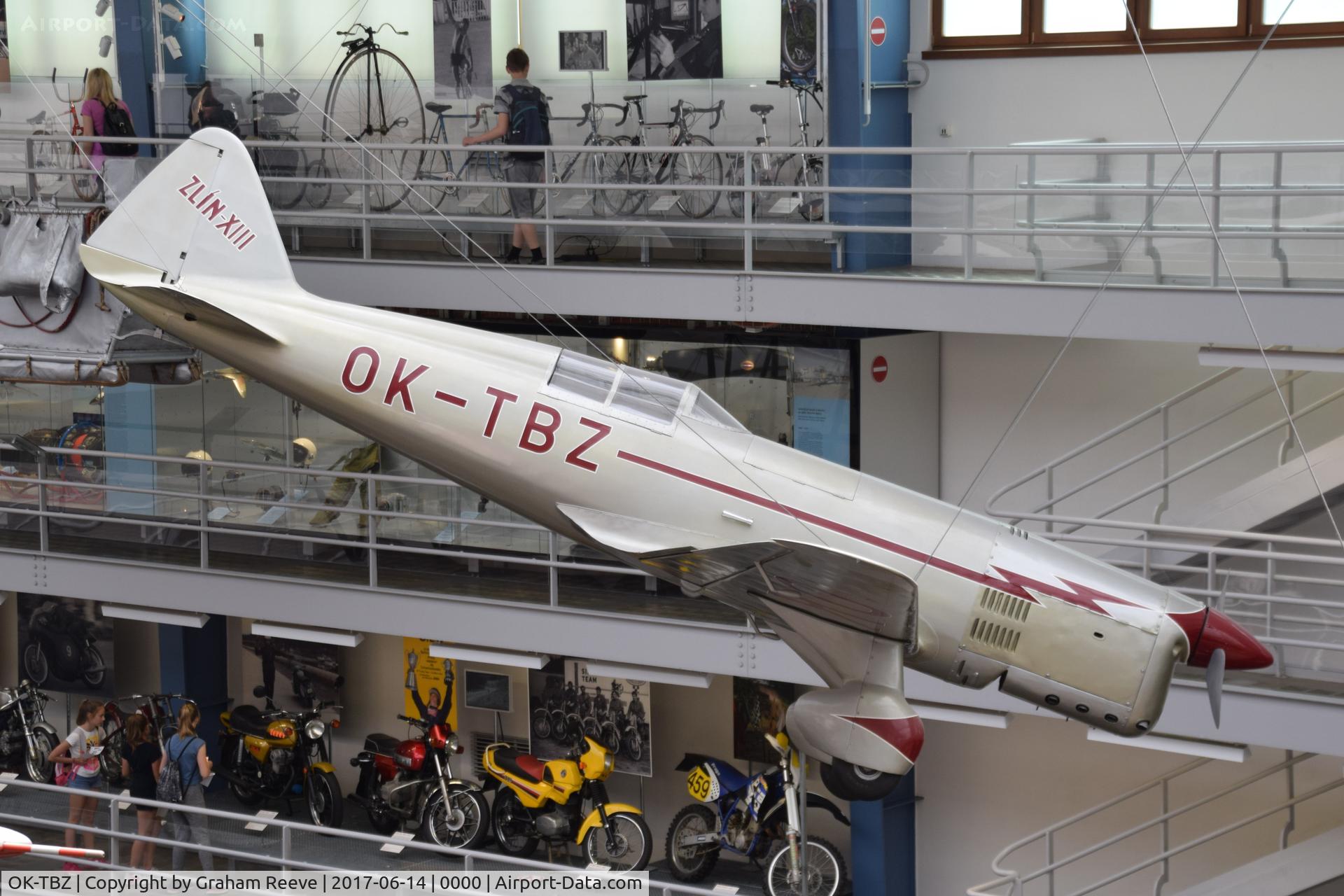 OK-TBZ, Zlin XIII C/N 1, Displayed at the 