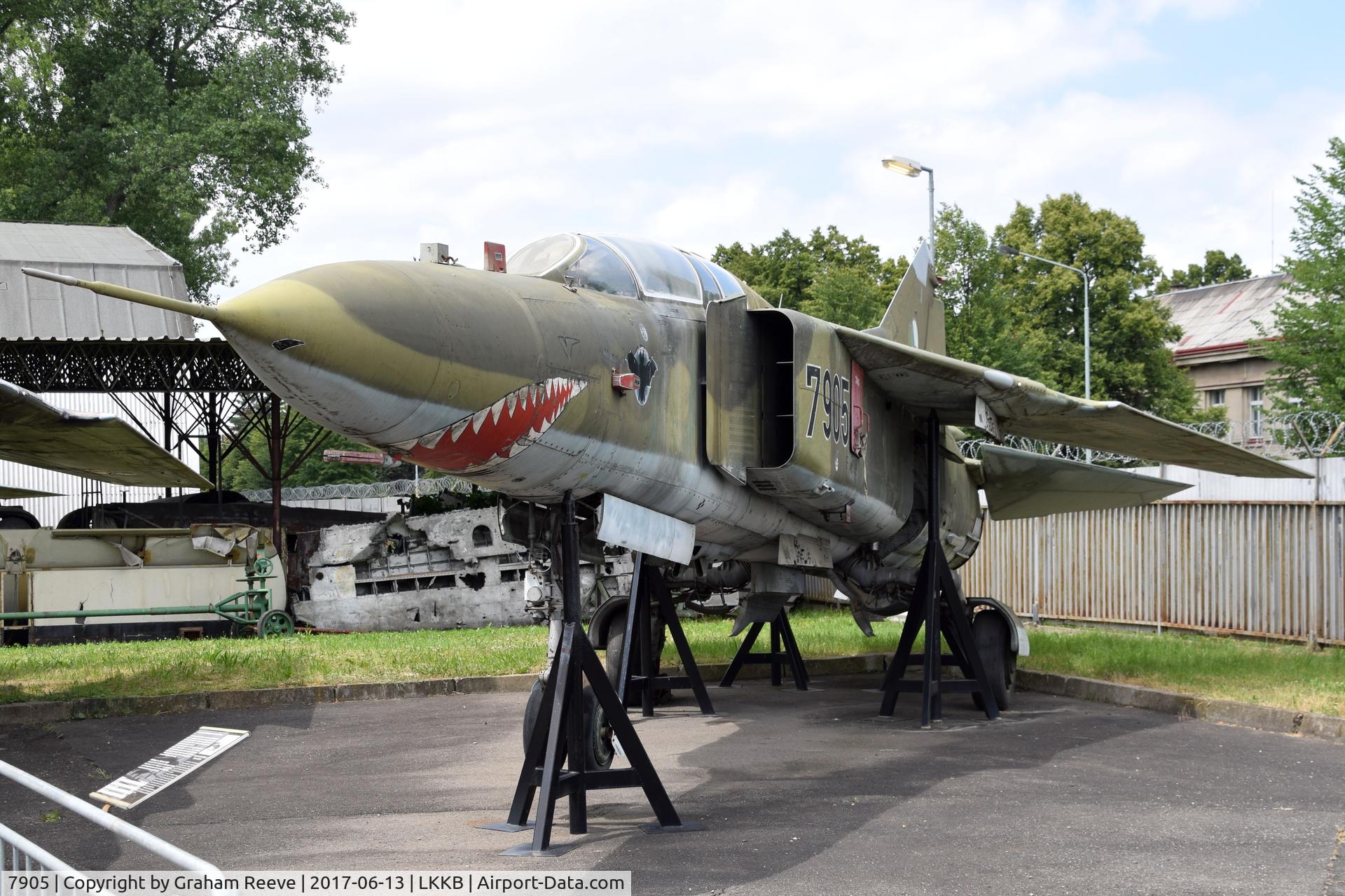 7905, 1979 Mikoyan-Gurevich MiG-23UB C/N A1037905s, Displayed at the 