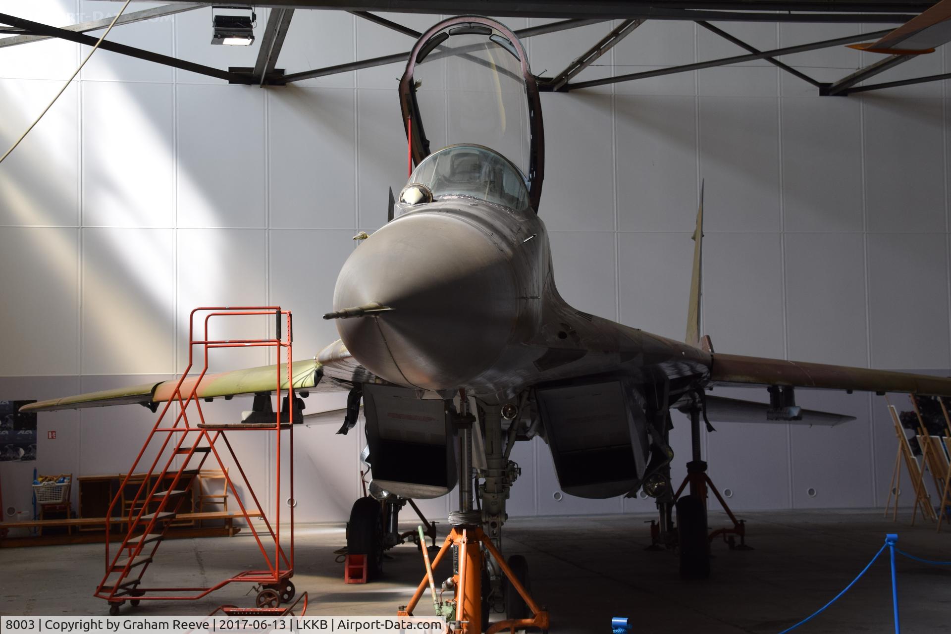 8003, Mikoyan-Gurevich MiG-29A C/N 2960526380, Displayed at the 