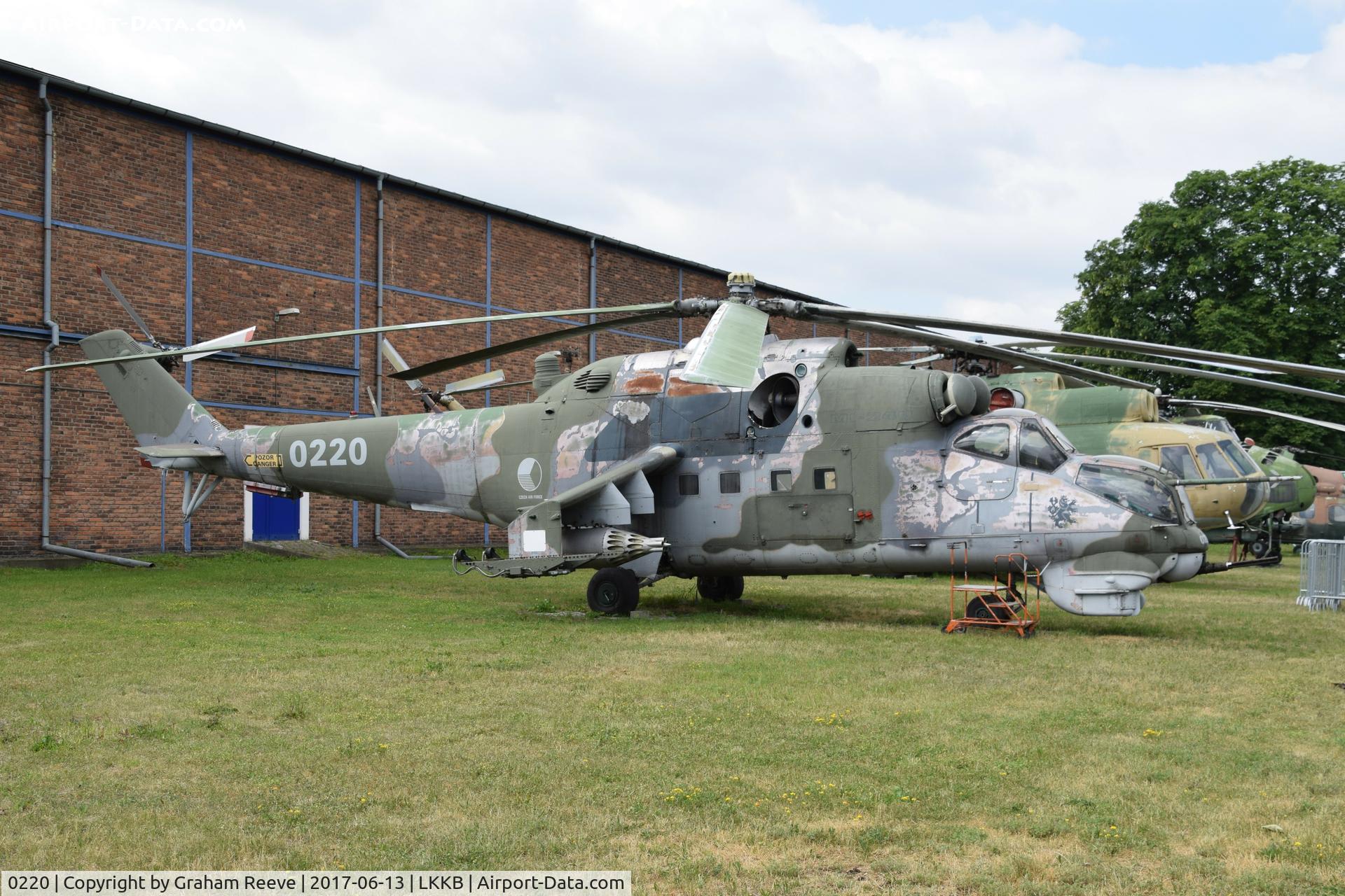 0220, 1982 Mil Mi-24D Hind D C/N M340220, Displayed at the 