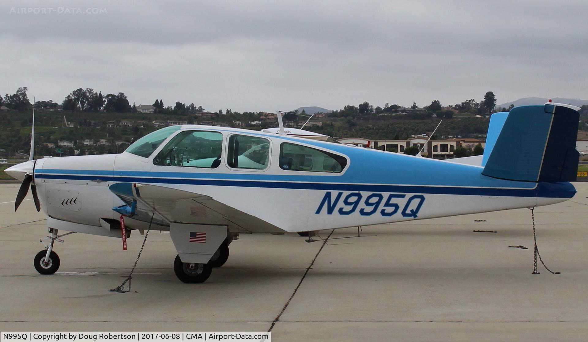 N995Q, 1961 Beech N35 Bonanza C/N D-6816, 1961 Beech N35 BONANZA, Continental IO-470-N 260 Hp, original price- $26,500.