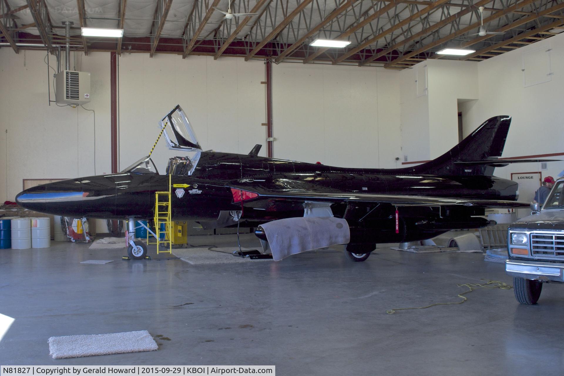 N81827, Hawker Hunter T75A C/N 41H-670829 see comment, In for maintenance.
