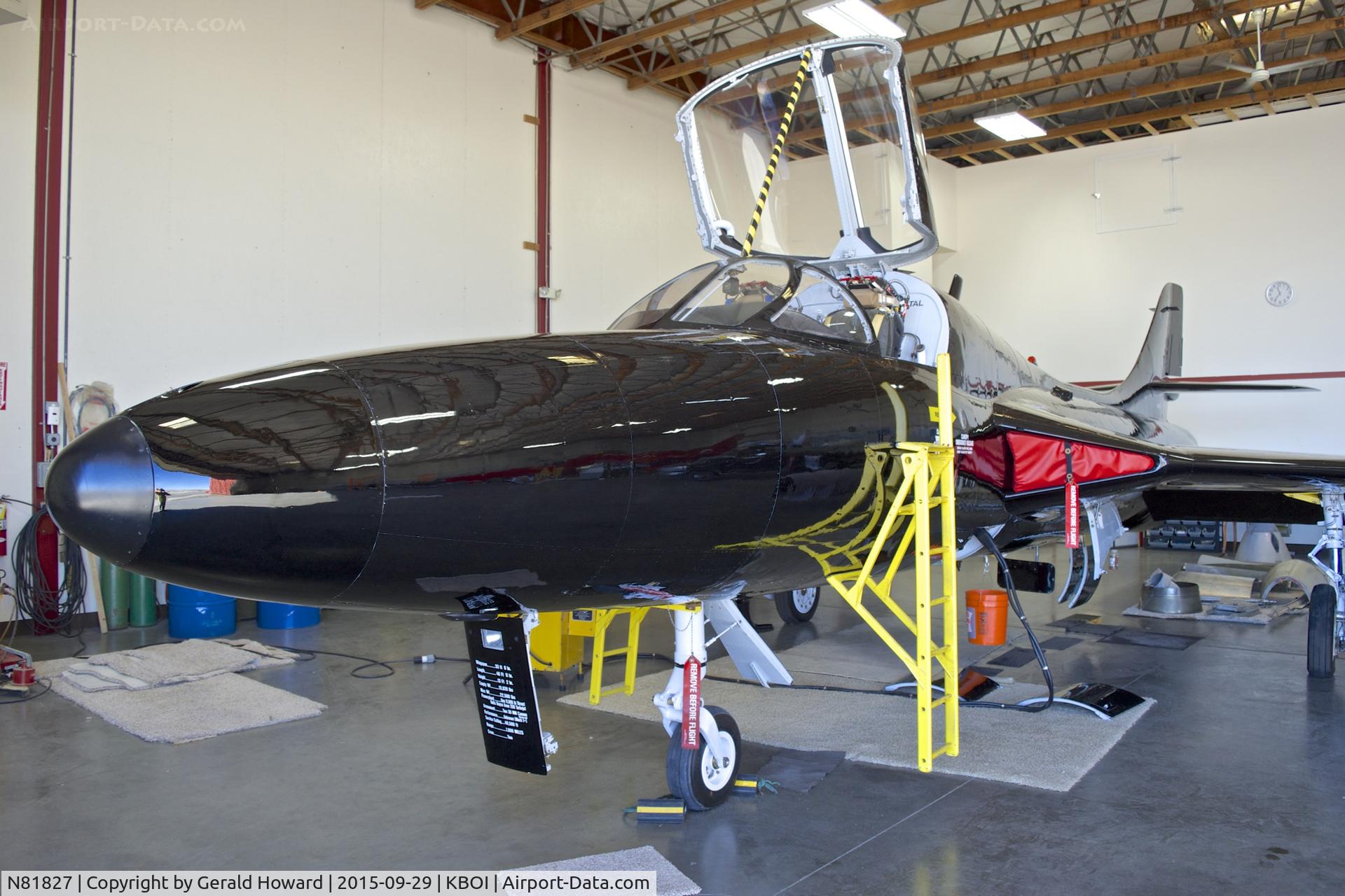 N81827, Hawker Hunter T75A C/N 41H-670829 see comment, In for maintenance.