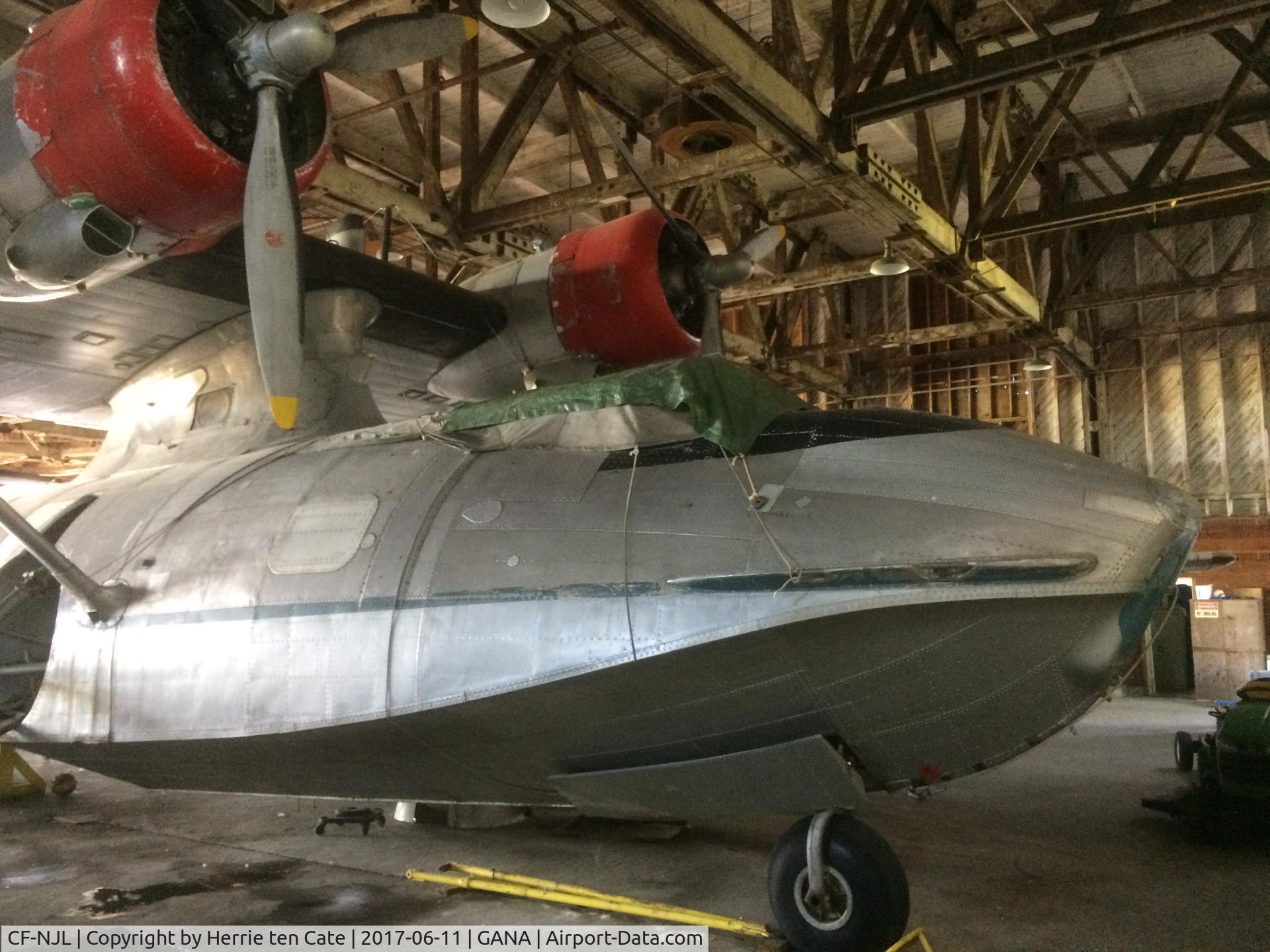 CF-NJL, 1943 Consolidated Vultee PBY-5A C/N 11093, Photo was taken June 2017. Aircraft is apparently rolled out once a year, cleaned and pushed back into the hangar.