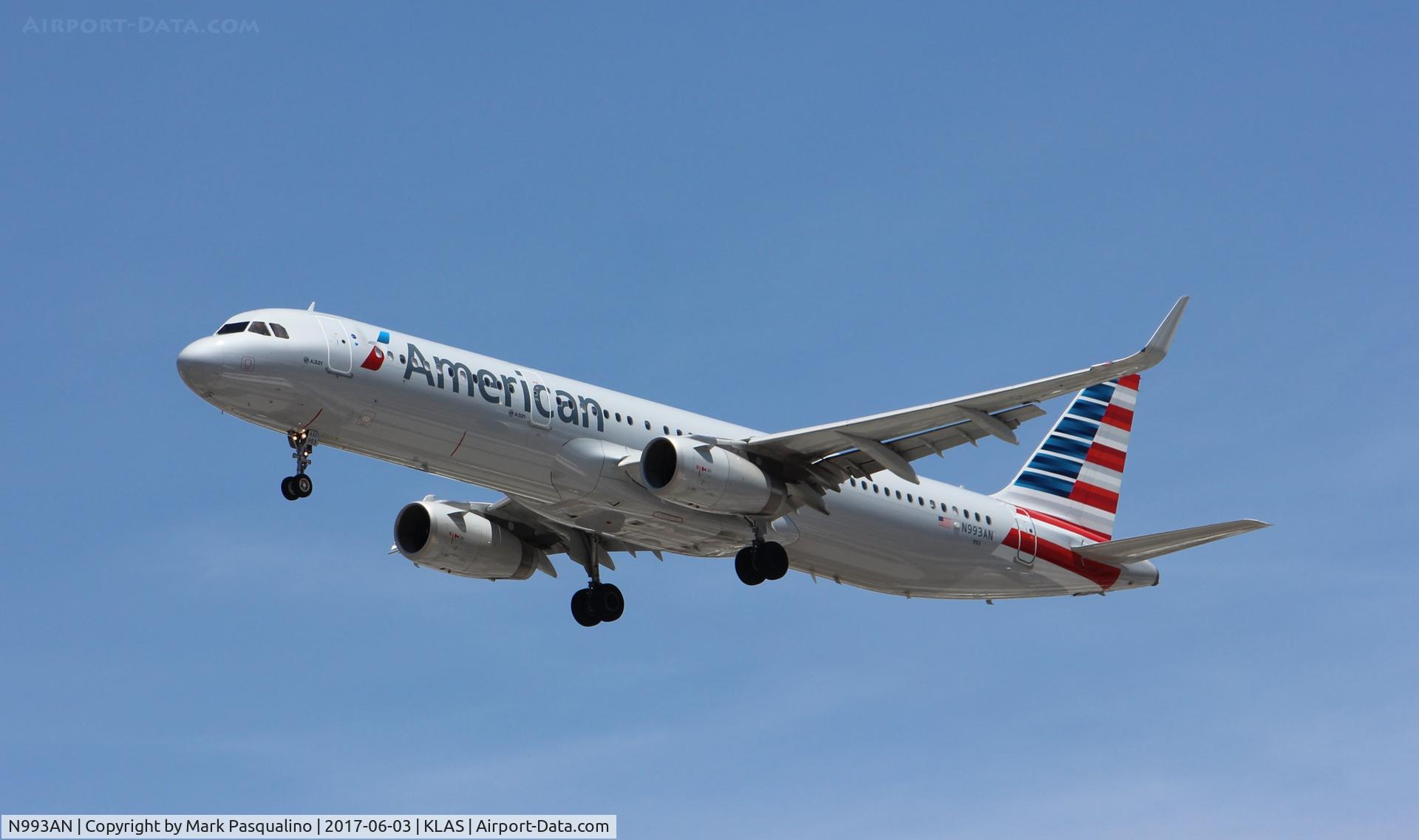 N993AN, 2016 Airbus A321-231 C/N 7188, Airbus A321