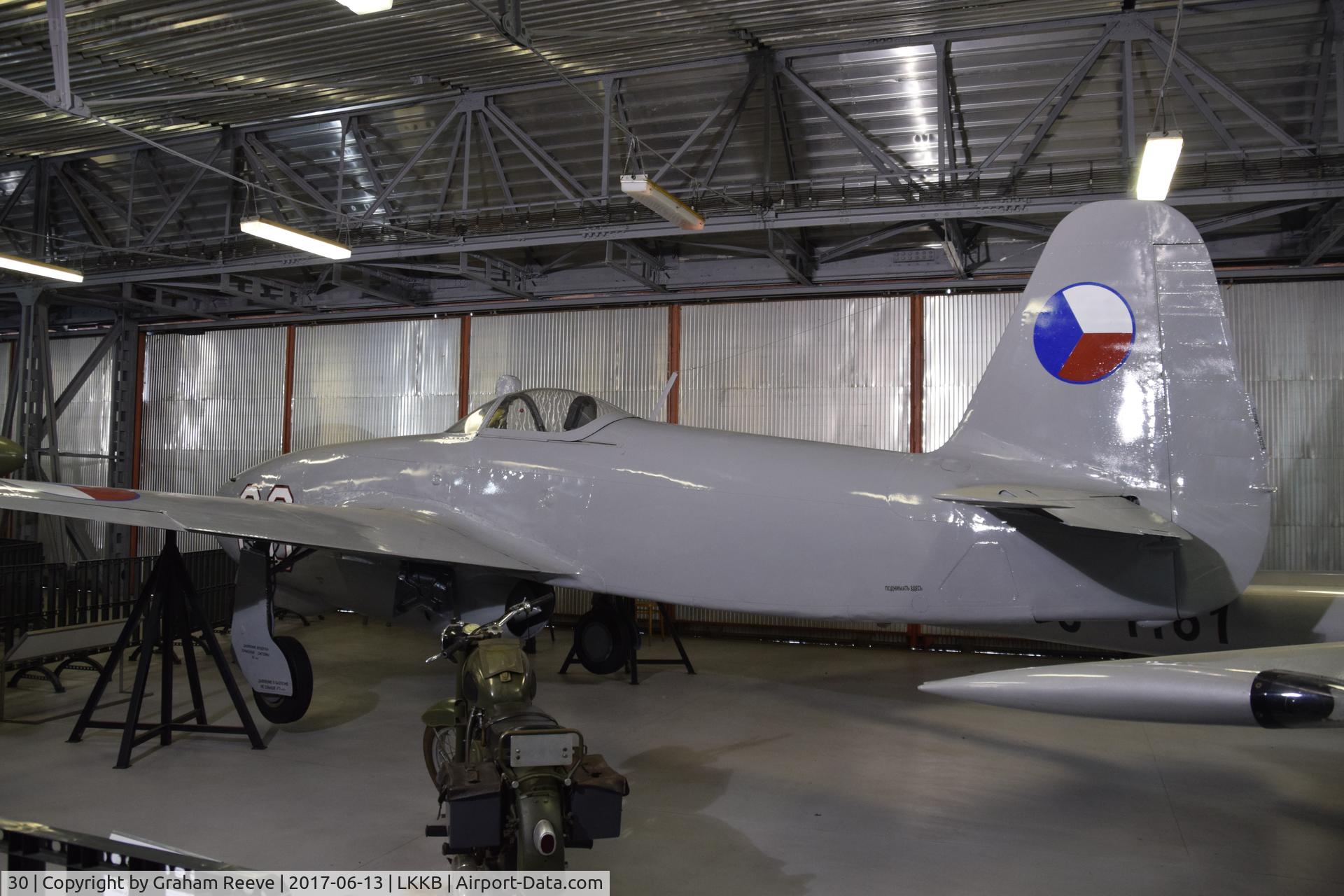 30, Yakovlev Yak-17 C/N IS-10001, On display at 