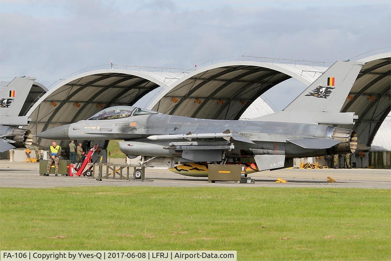 FA-106, SABCA F-16AM Fighting Falcon C/N 6H-106, SABCA F-16AM Fighting Falcon, Flight line, Landivisiau Naval Air Base (LFRJ) Tiger Meet 2017