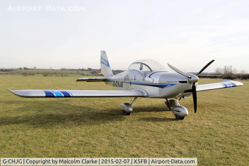 G-CHJG, 2012 Cosmik EV-97 TeamEurostar UK C/N 3938, Cosmik EV-97 TeamEurostar UK at Fishburn Airfield. February 7th 2015.