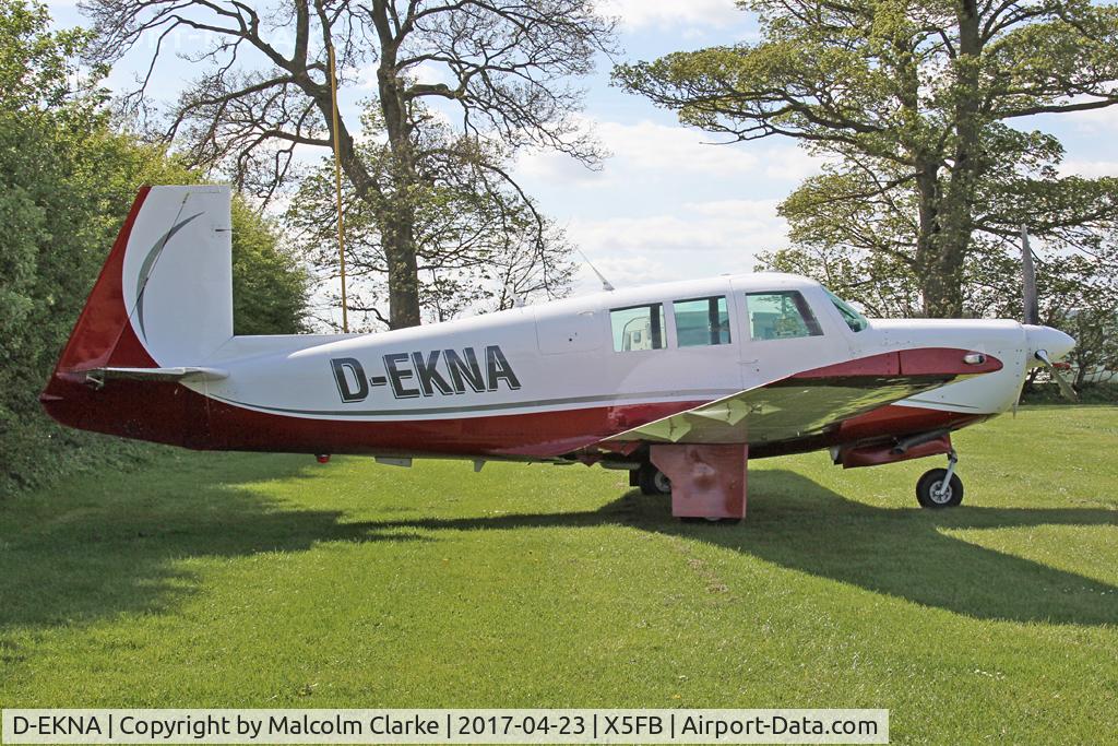 D-EKNA, 1967 Mooney M20F Executive C/N 670297, Mooney M20F at Fishburn Airfield UK. April 23rd 2017.