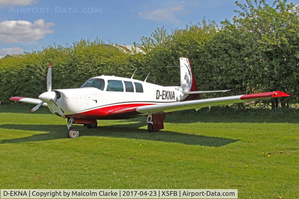 D-EKNA, 1967 Mooney M20F Executive C/N 670297, Mooney M20F at Fishburn Airfield UK. April 23rd 2017.