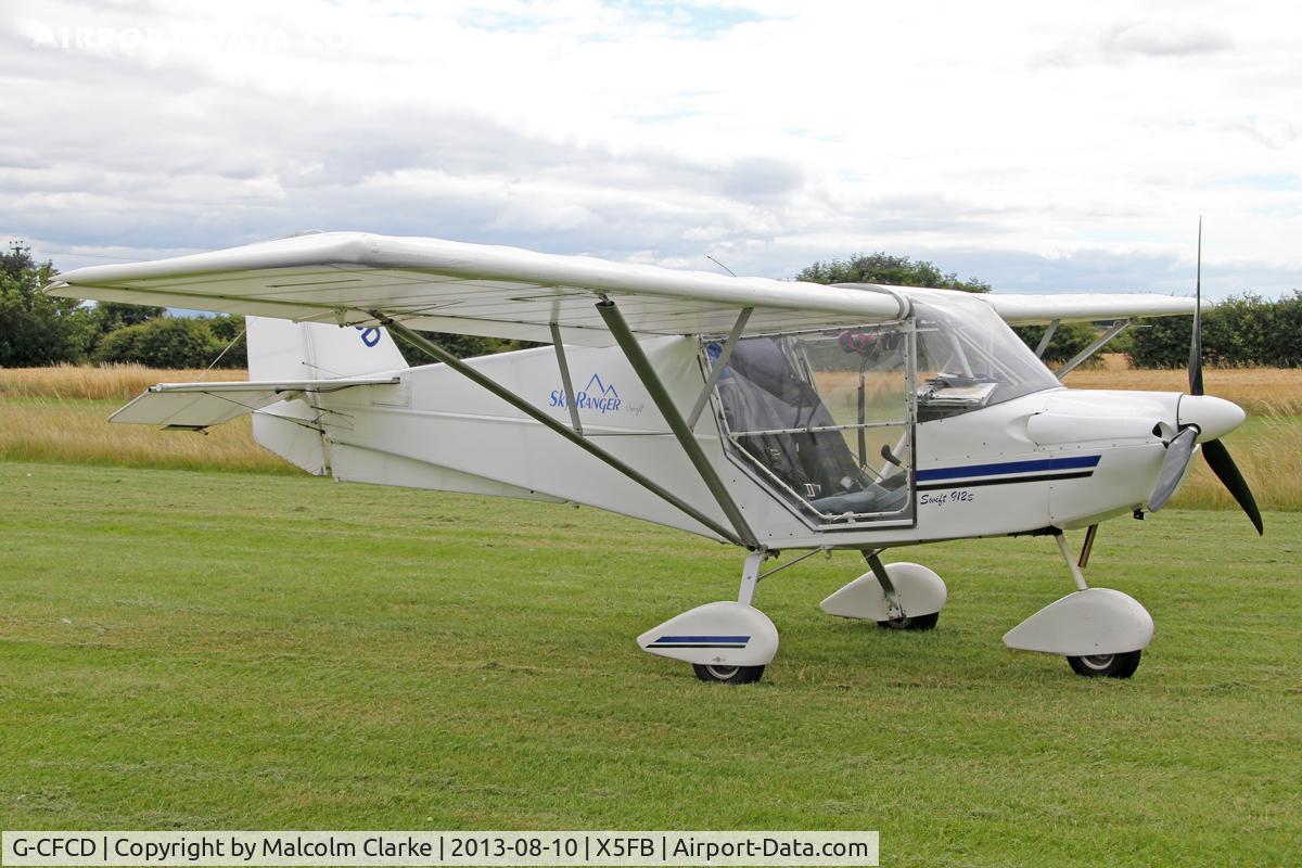 G-CFCD, 2007 Skyranger Swift 912S(1) C/N BMAA/HB/554, Skyranger Swift 912S(1) at Fishburn Airfield UK. August 10th 2013.