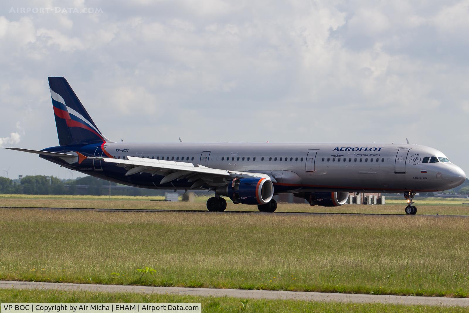 VP-BOC, 2013 Airbus A321-211 C/N 5720, Aeroflot