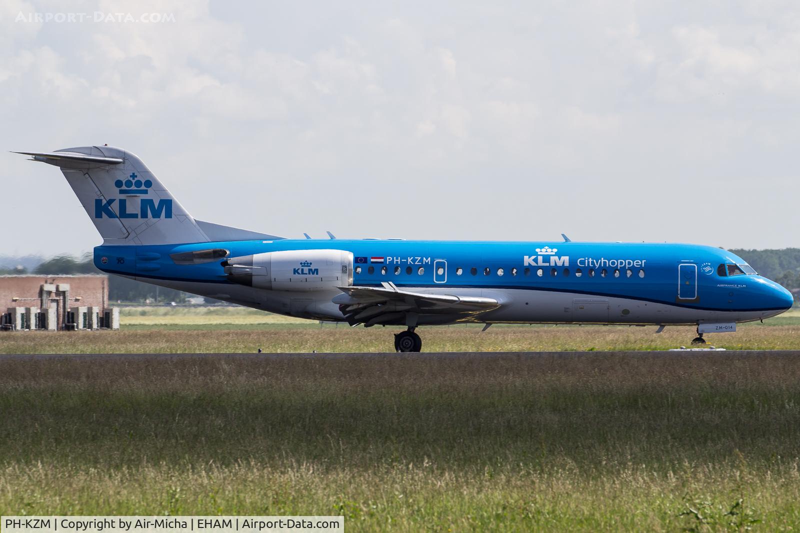 PH-KZM, 1995 Fokker 70 (F-28-0070) C/N 11561, KLM Cityhopper