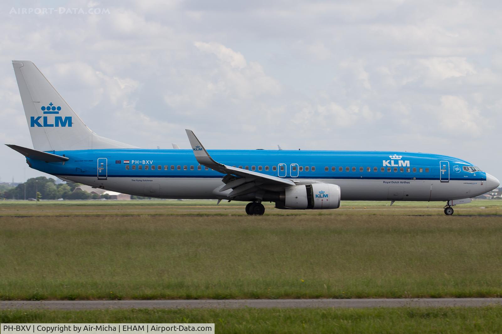 PH-BXV, 2007 Boeing 737-8K2 C/N 30370, KLM Royal Dutch Airlines