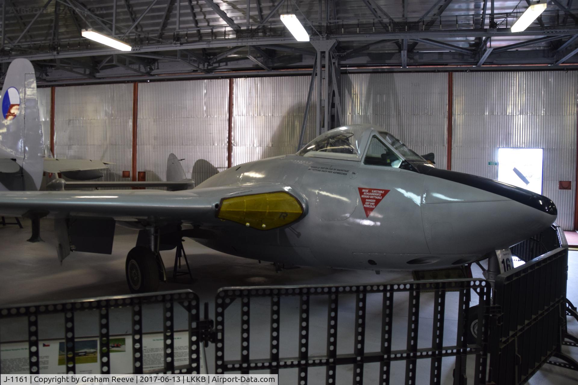 J-1161, De Havilland (FFA) Vampire FB6 (DH-100) C/N 670, On display at 