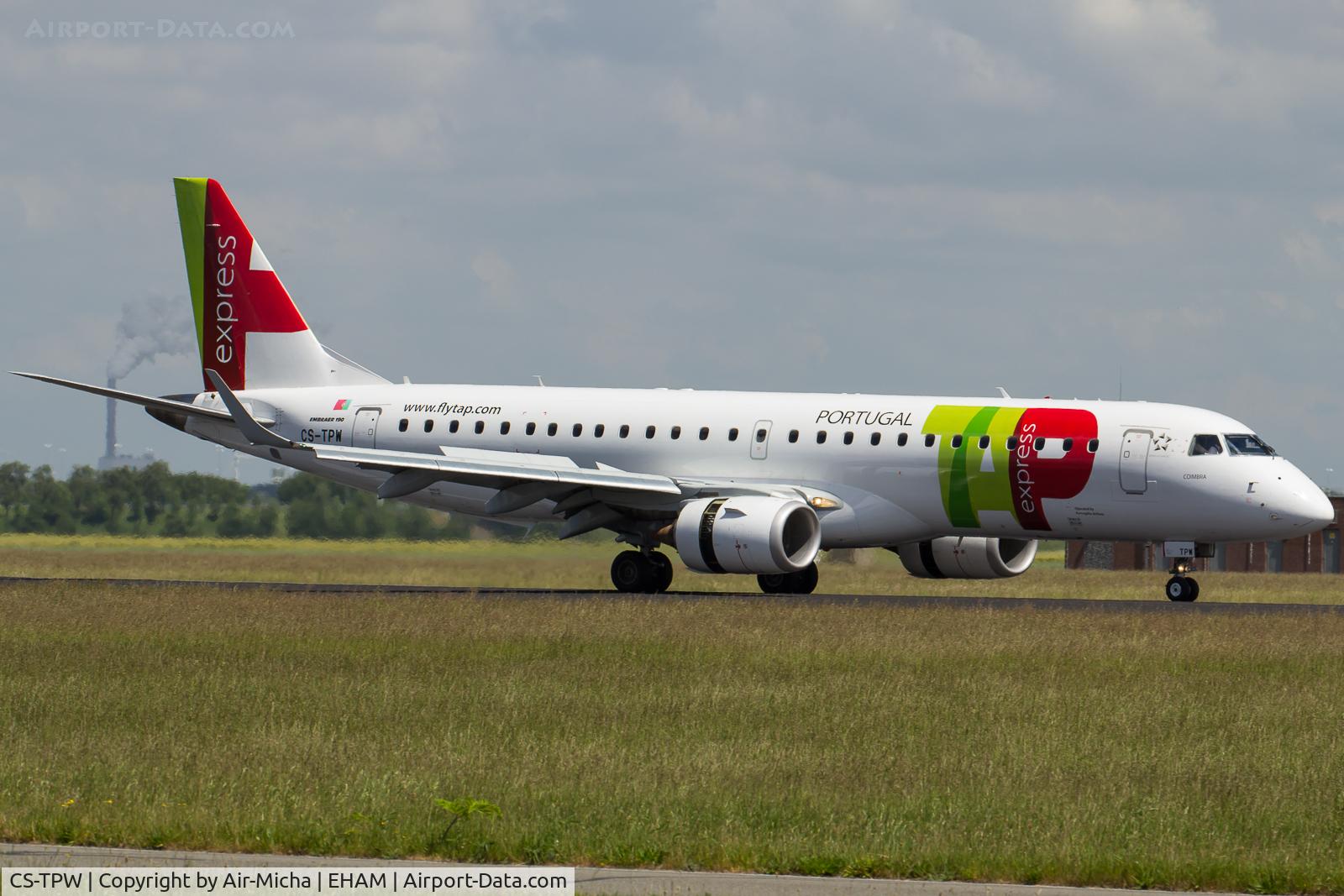 CS-TPW, 2012 Embraer 190LR (ERJ-190-100LR) C/N 19000550, TAP Express