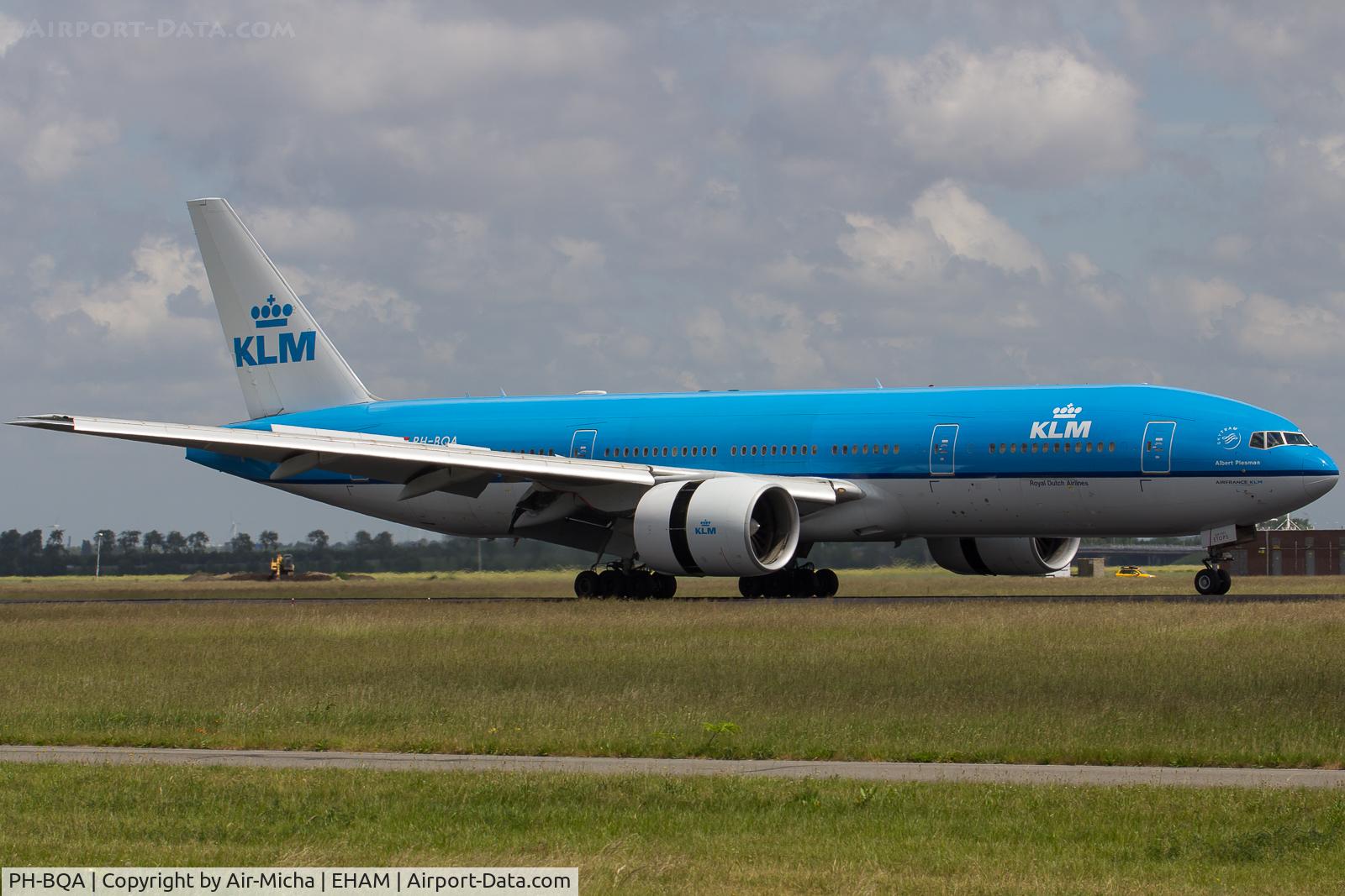 PH-BQA, 2003 Boeing 777-206/ER C/N 33711, KLM Royal Dutch Airlines