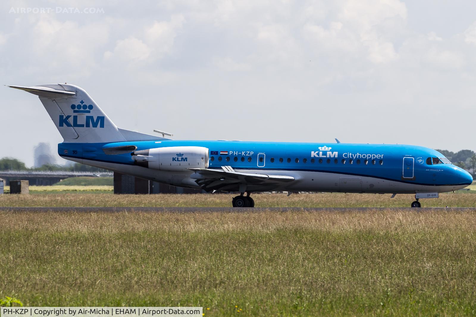 PH-KZP, 1995 Fokker 70 (F-28-0070) C/N 11539, KLM Cityhopper