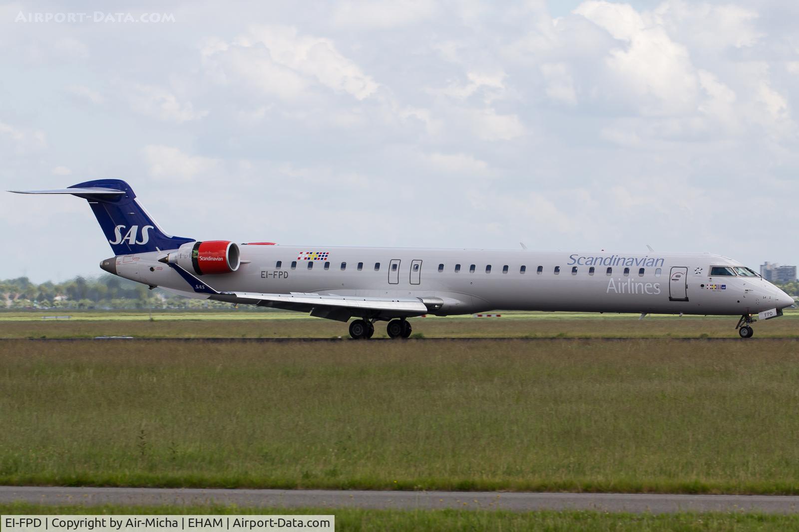 EI-FPD, 2016 Bombardier CRJ-900LR (CL-600-2D24) C/N 15401, SAS Airlines