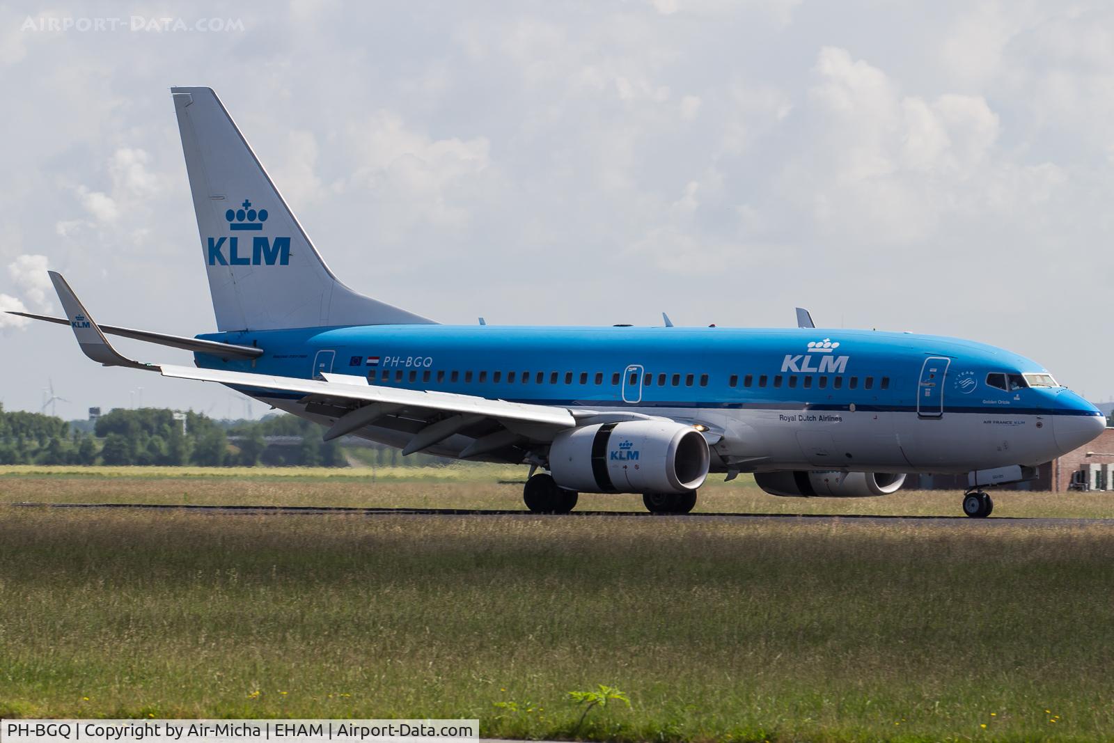 PH-BGQ, 2011 Boeing 737-7K2 C/N 39256, KLM Royal Dutch Airlines