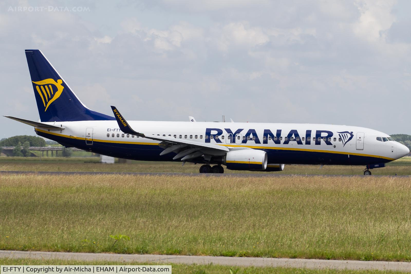 EI-FTY, 2017 Boeing 737-8AS C/N 44772, Ryanair