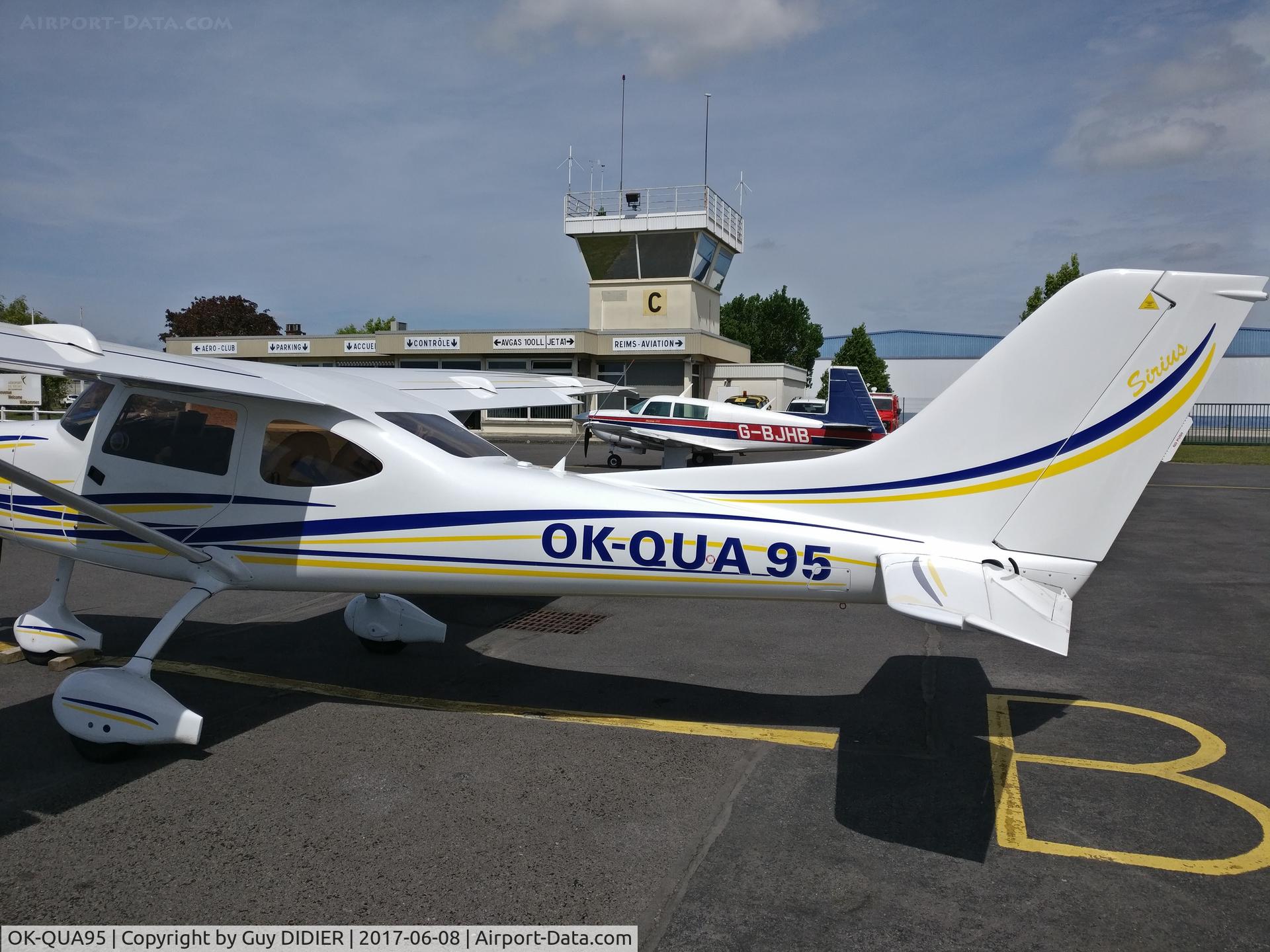 OK-QUA95, 2011 TL Ultralight TL-3000 Sirius C/N 11S143, First landing at LFQA (Reims - France)