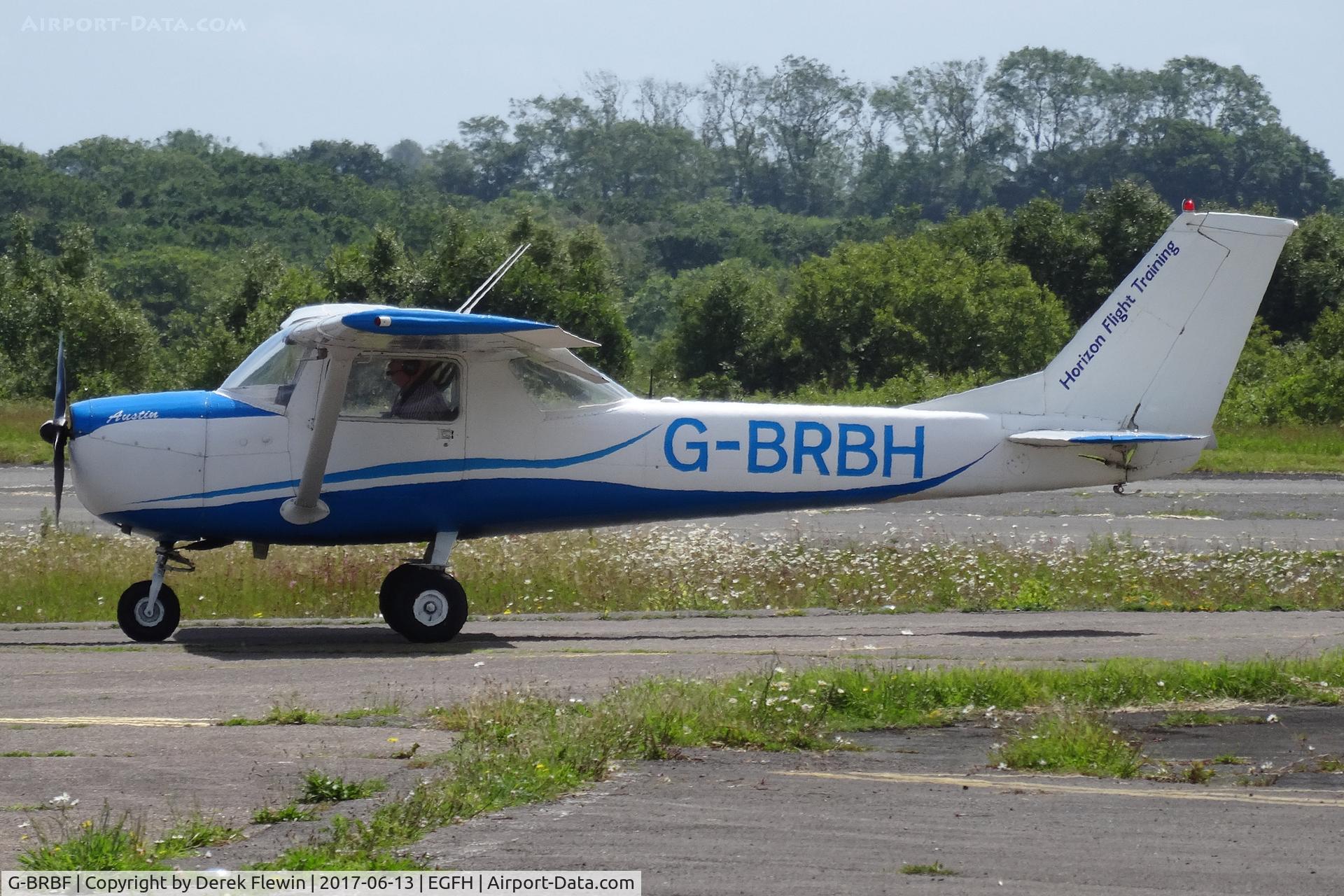 G-BRBF, 1978 Cessna 152 C/N 152-81993, 152, horizon Flight Training, St Athan Vale of Glamorgan based. Previously N50410, seen taxxing in.
