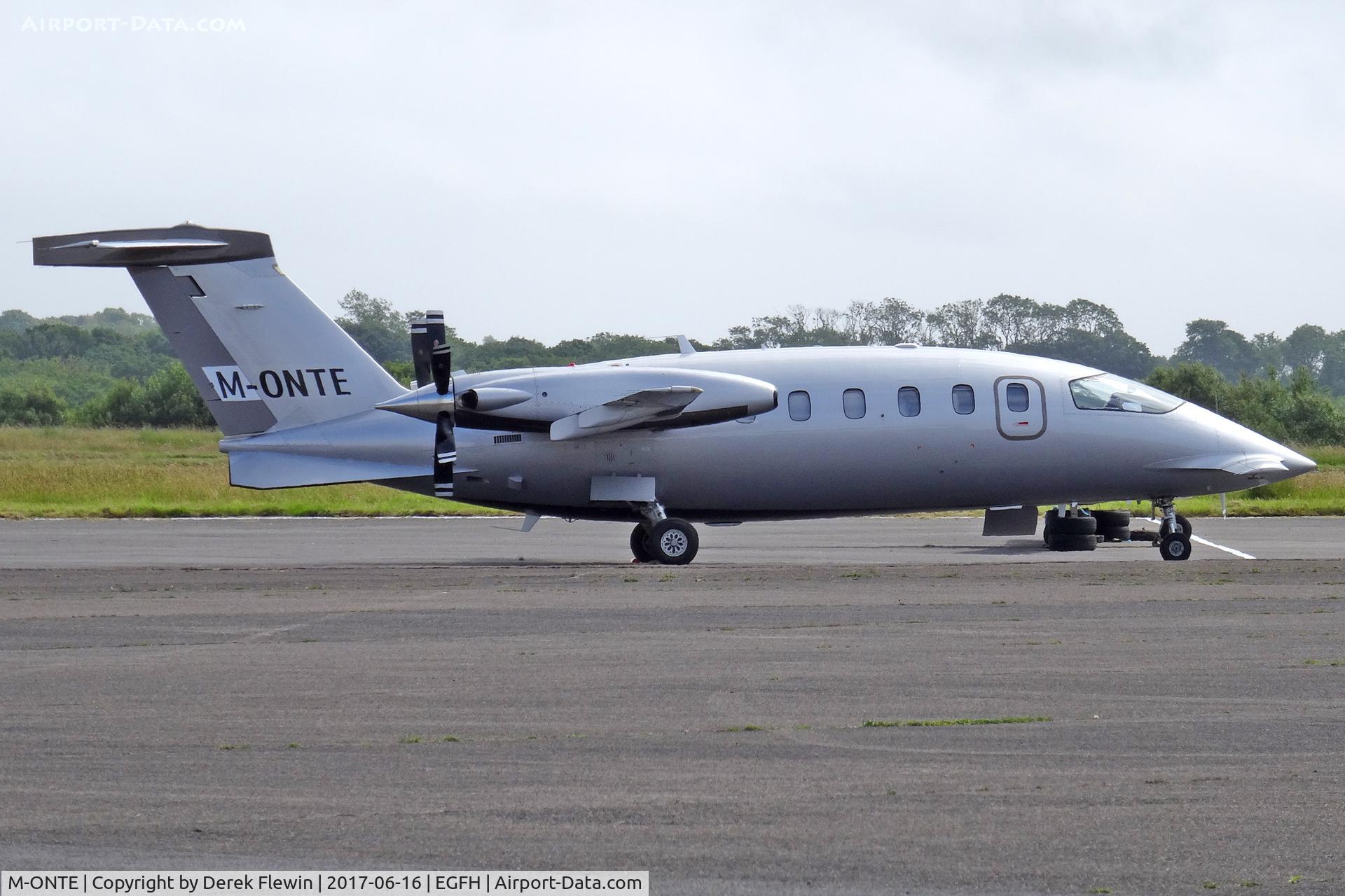 M-ONTE, 2009 Piaggio P-180 Avanti II C/N 1176, Avanti II, Scotia Aviation Ltd Prestwick Scotland based. Previously LX-JFP, seen parked up.