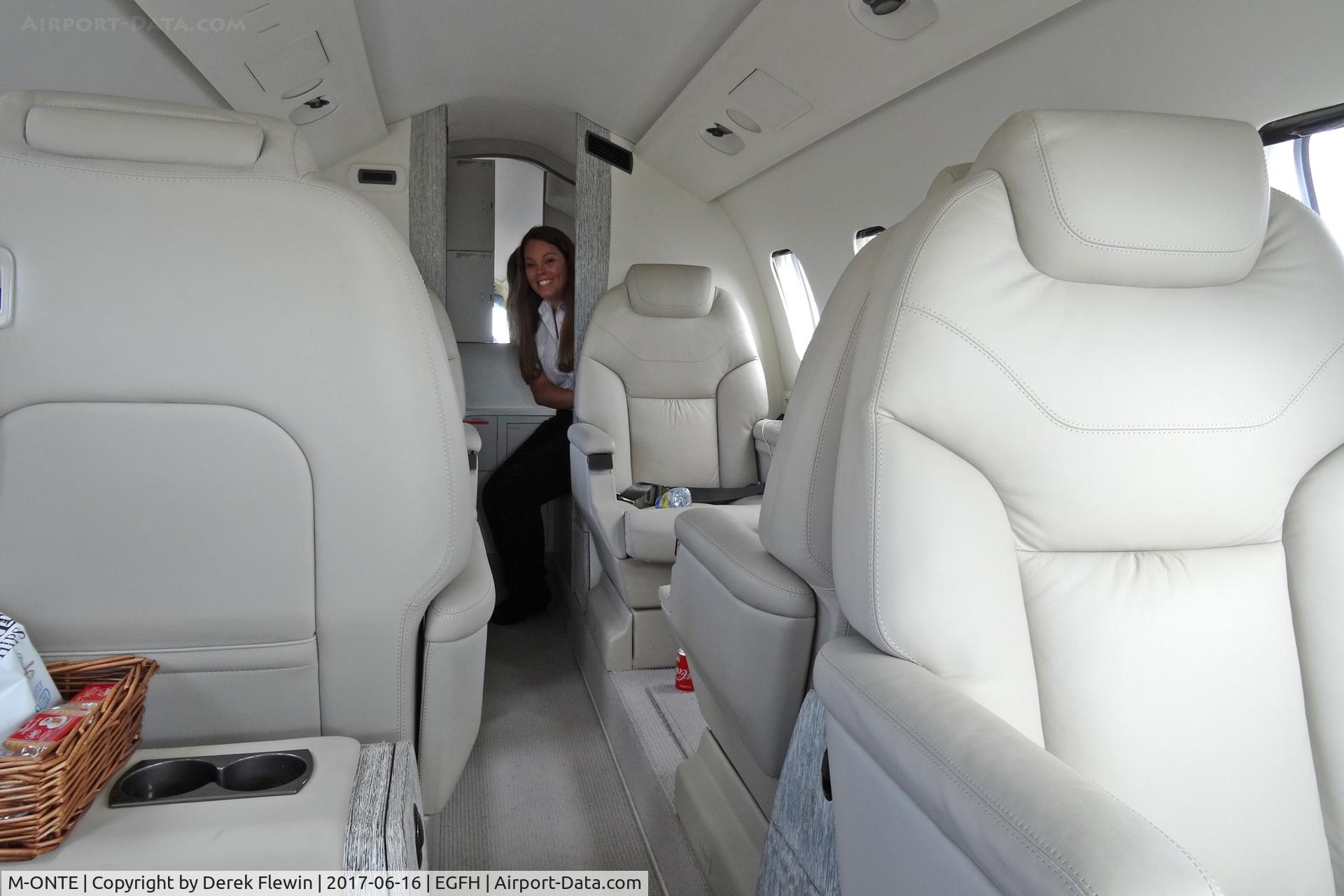 M-ONTE, 2009 Piaggio P-180 Avanti II C/N 1176, Avanti II, Prestwick Scotland based. Scotia Aviation Ltd Prestwick Scotland based. Previously LX-JFP, aft view. Thanks to the Captain Greg and Co-Pilot Emma for permission to take photos.
