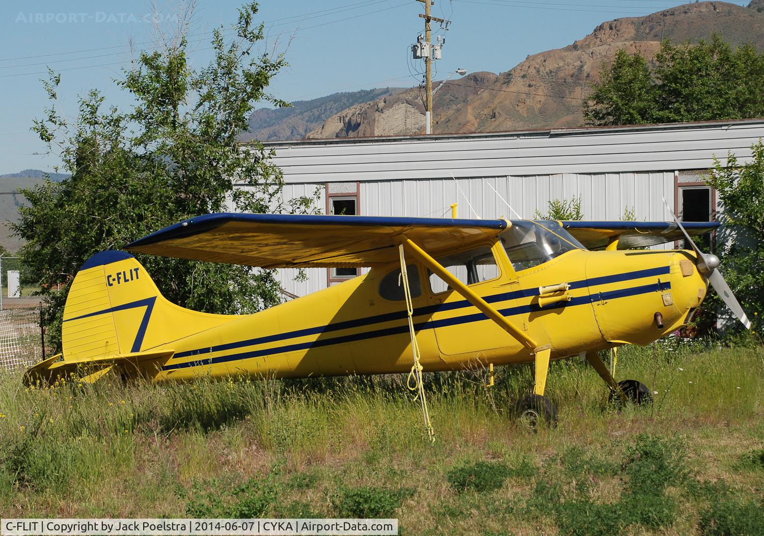 C-FLIT, 1951 Cessna 170A C/N 19186, C-FLIT at Kamloops airport BC