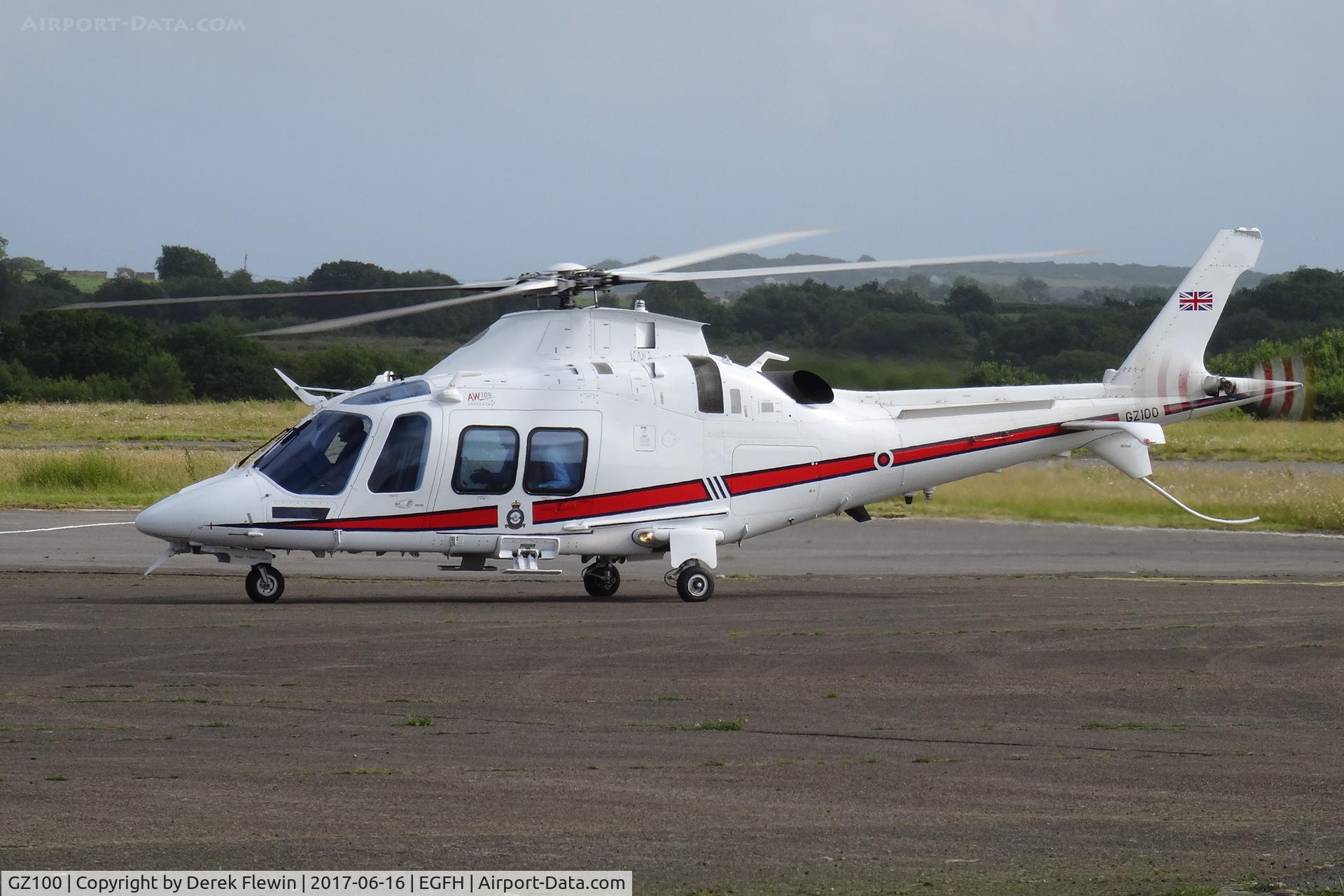 GZ100, 2015 AgustaWestland AW-109SP Grand New C/N 22347, Grand New, RAF Northolt based, No. 32 (The Royal) Squadron, callsign Ascot 32, previously I-PTFP, G-ZIOO, seen taxxing.