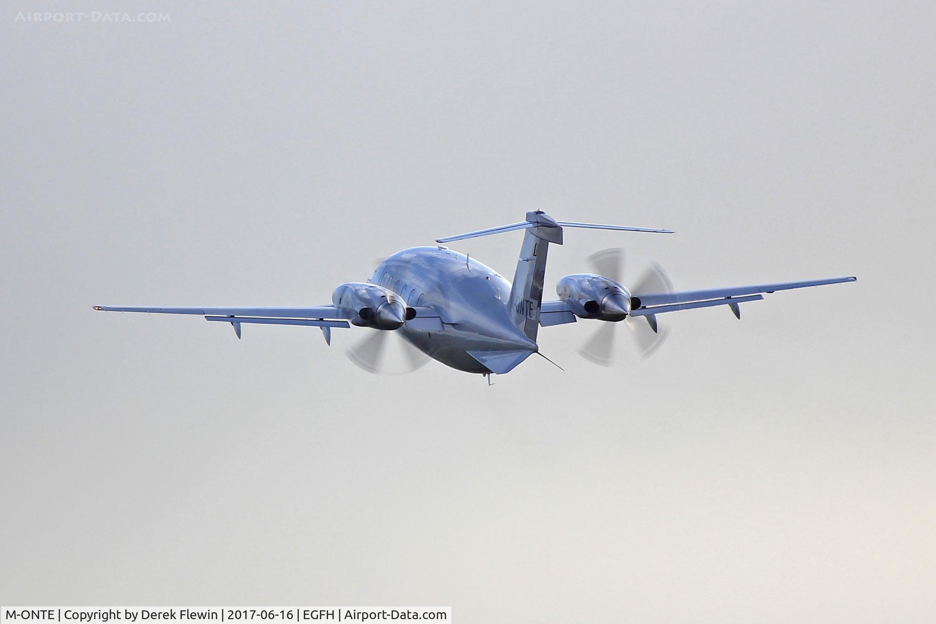 M-ONTE, 2009 Piaggio P-180 Avanti II C/N 1176, Avanti II, Scotia Aviation Ltd Prestwick Scotland based. Previously LX-JFP, seen departing runway 22 en-route to Nice France.