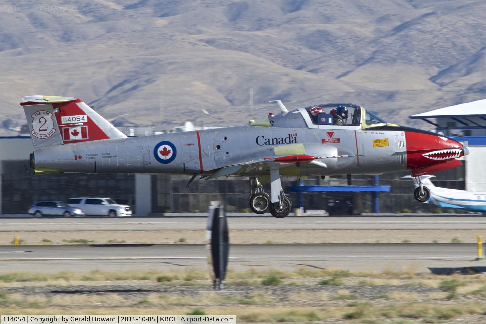 114054, 1971 Canadair CT-114 C/N 1054, Departing RWY 10R. 431 Air Demo Sq., 15 Wing, Saskatchewan, Canada. (Snowbirds)