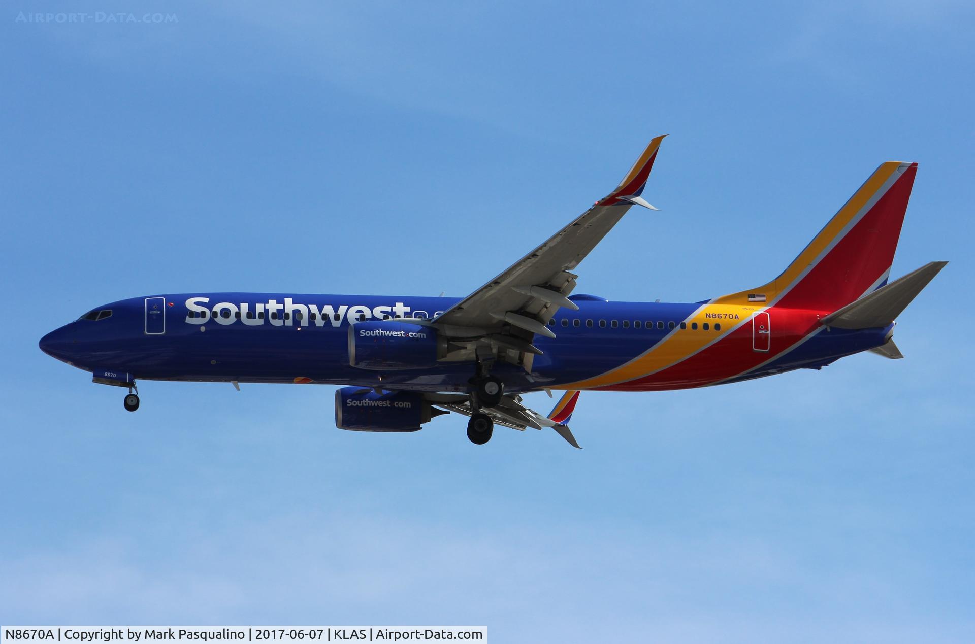 N8670A, 2015 Boeing 737-8H4 C/N 36656, Boeing 737-800