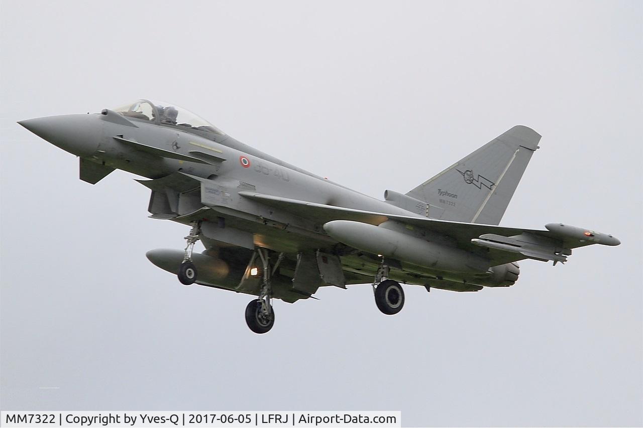 MM7322, Eurofighter EF-2000 Typhoon S C/N IS054, Eurofighter EF-2000 Typhoon S, On final rwy 26, Landivisiau Naval Air Base (LFRJ) Tiger Meet 2017
