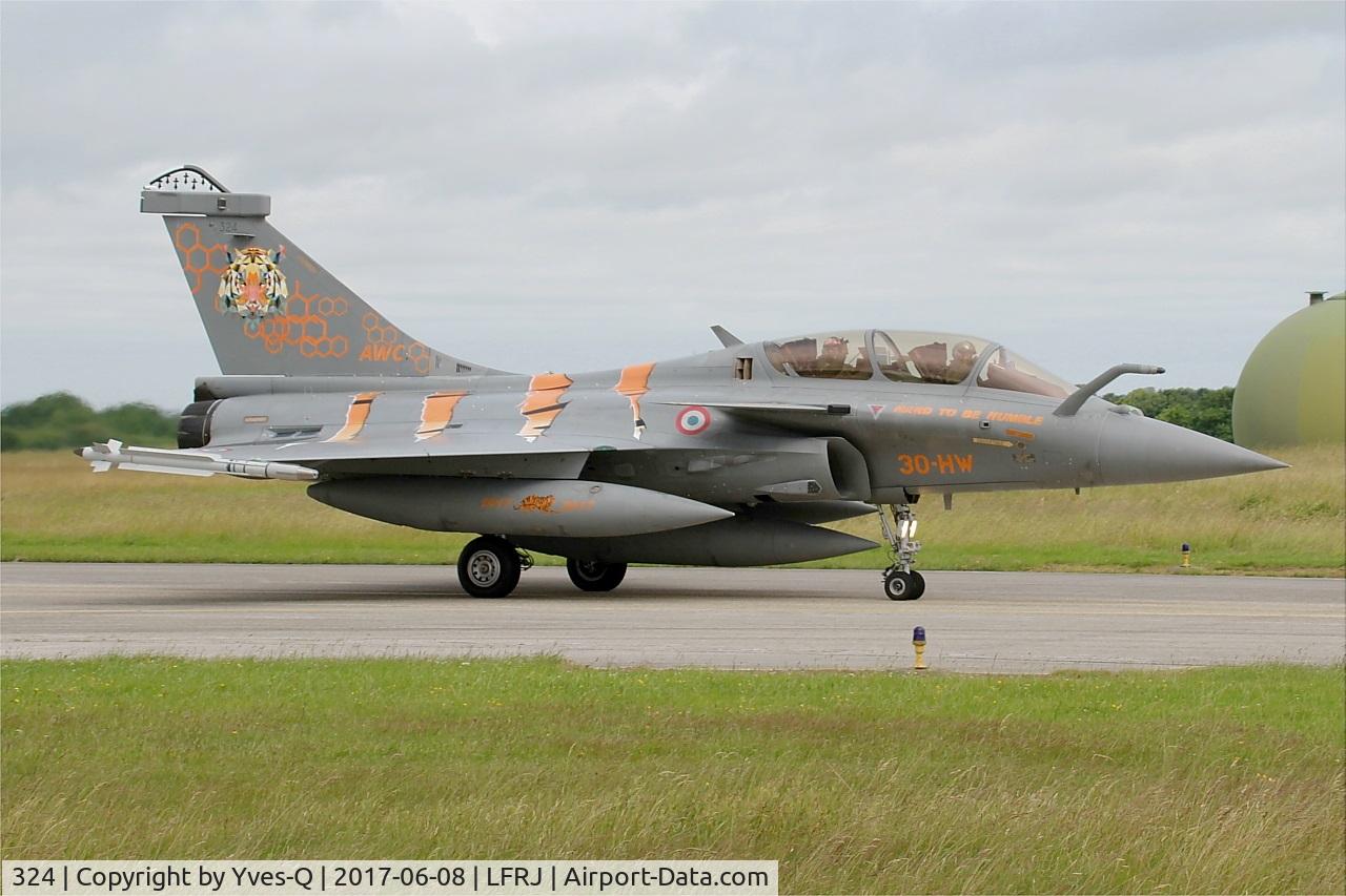 324, Dassault Rafale B C/N 324a, Dassault Rafale B, Taxiing to flight line, Landivisiau Naval Air Base (LFRJ) Tiger Meet 2017