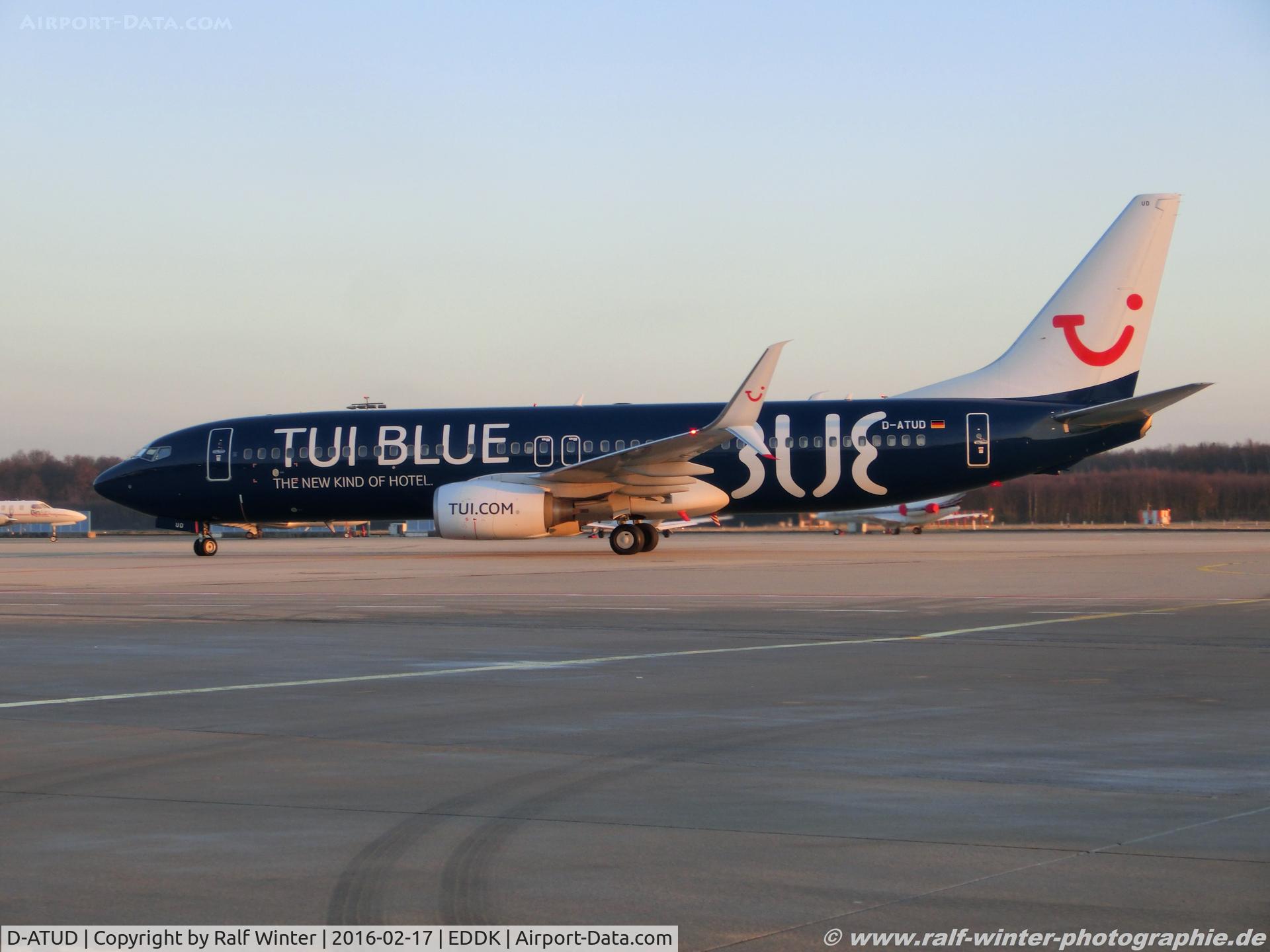 D-ATUD, 2006 Boeing 737-8K5 C/N 34685, Boeing 737-8K5 - X3 HLX TUIfly 'TUI Blue Llivery' - 34685 - D-ATUD - 17.02.2016 - CGN