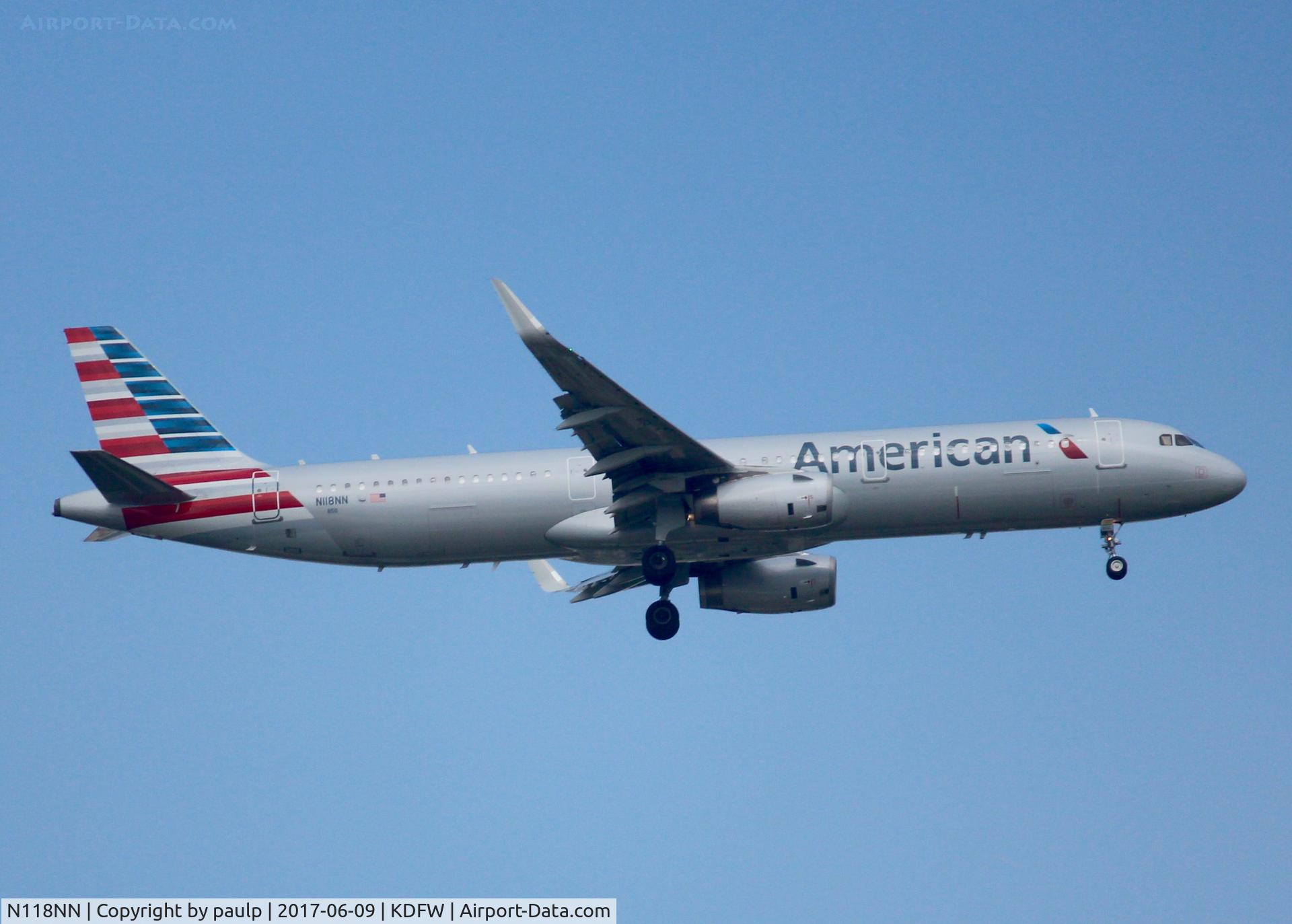 N118NN, 2014 Airbus A321-231 C/N 6162, At DFW