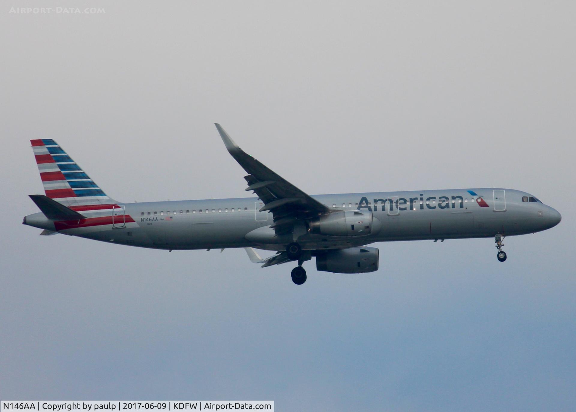 N146AA, 2015 Airbus A321-231 C/N 6761, At DFW.