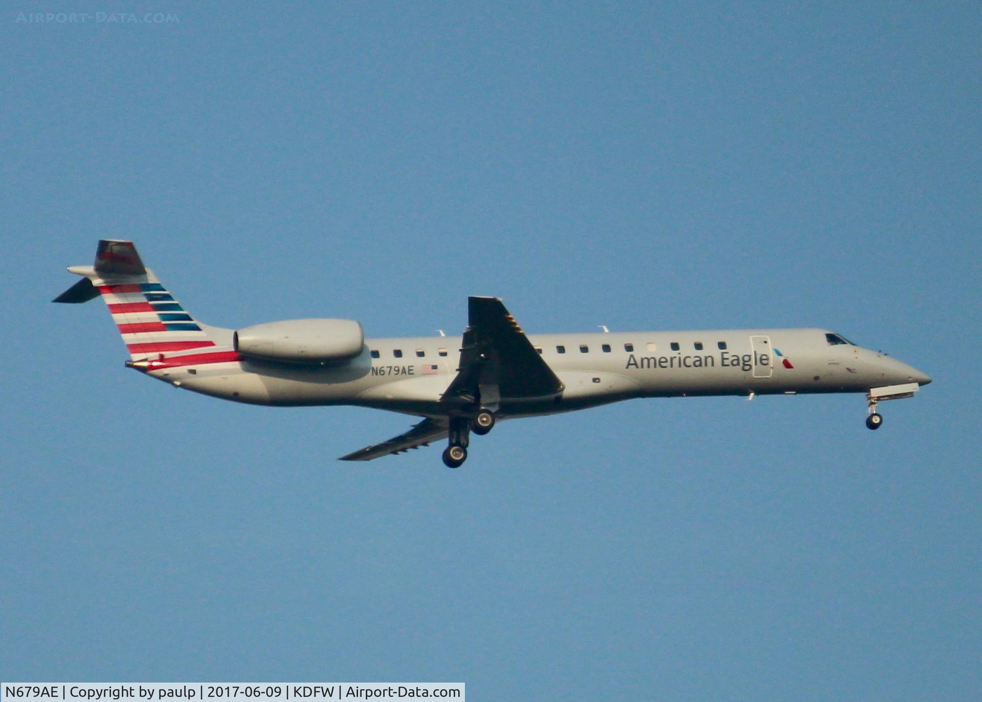 N679AE, 2004 Embraer ERJ-145LR (EMB-145LR) C/N 14500814, At DFW.