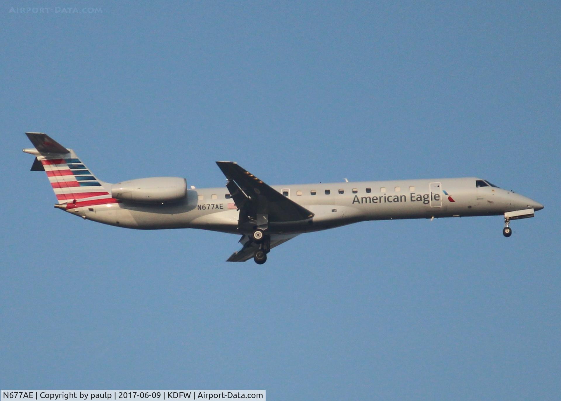 N677AE, 2004 Embraer ERJ-145LR (EMB-145LR) C/N 14500810, At DFW.