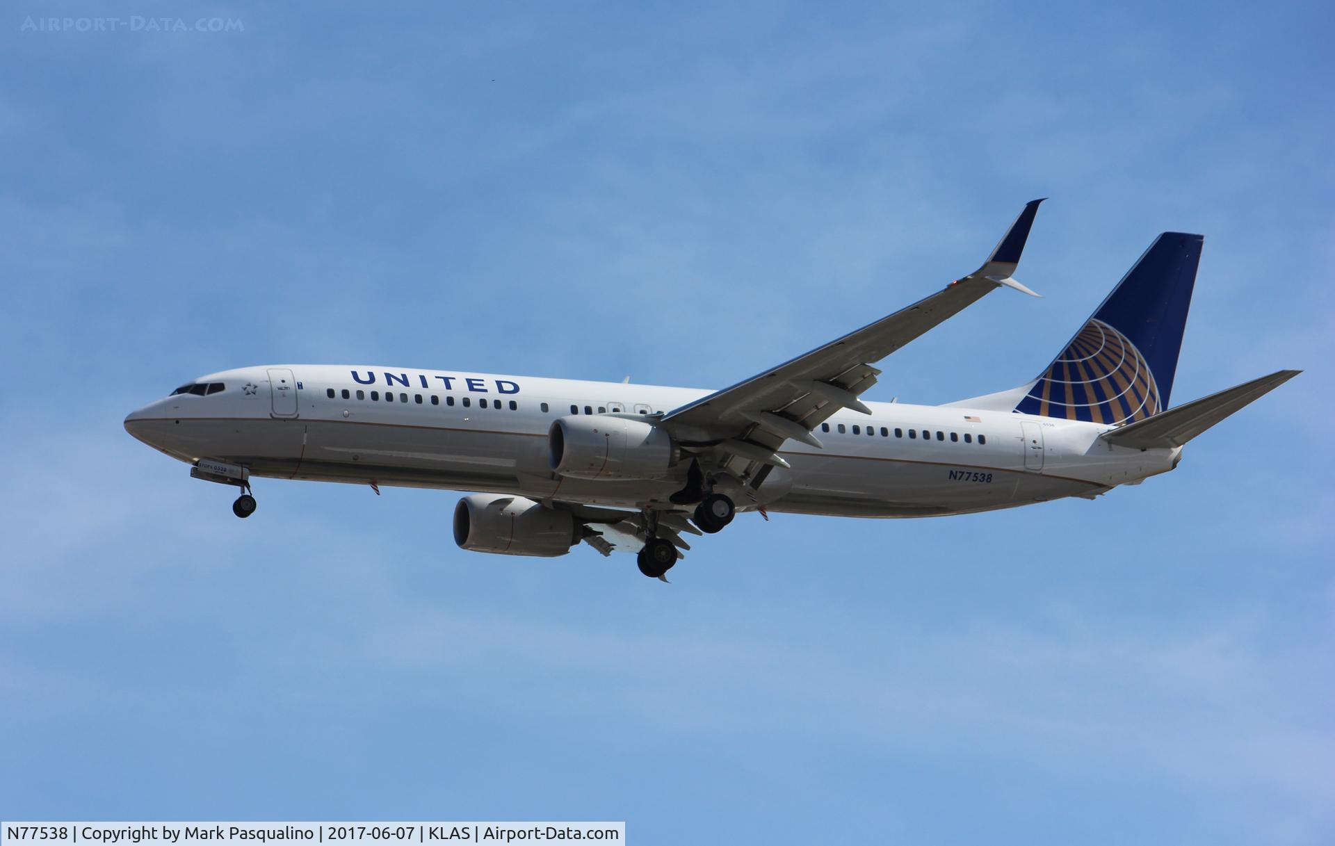 N77538, 2016 Boeing 737-824 C/N 63694, Boeing 737-800