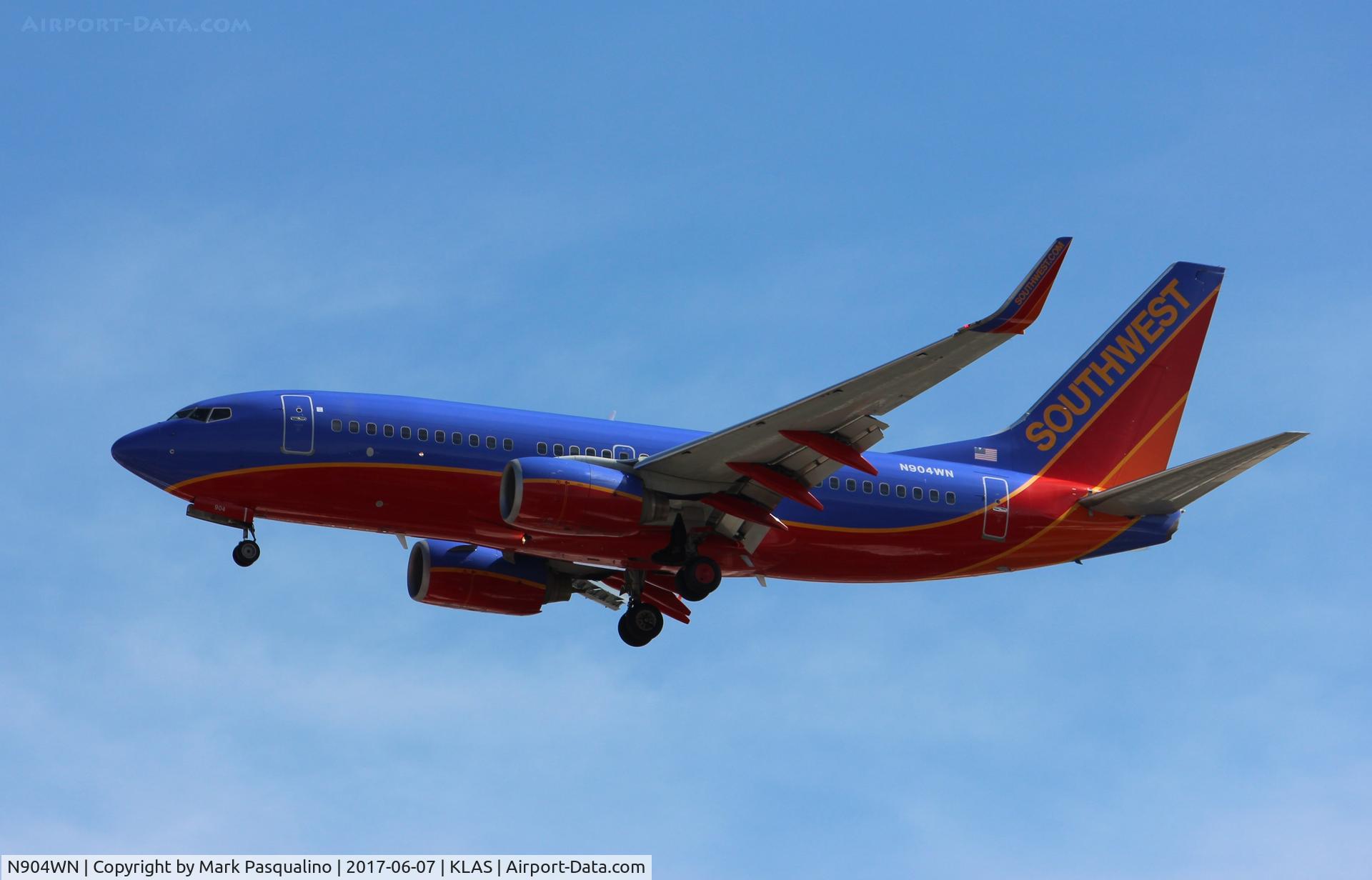 N904WN, 2008 Boeing 737-7H4 C/N 36616, Boeing 737-700