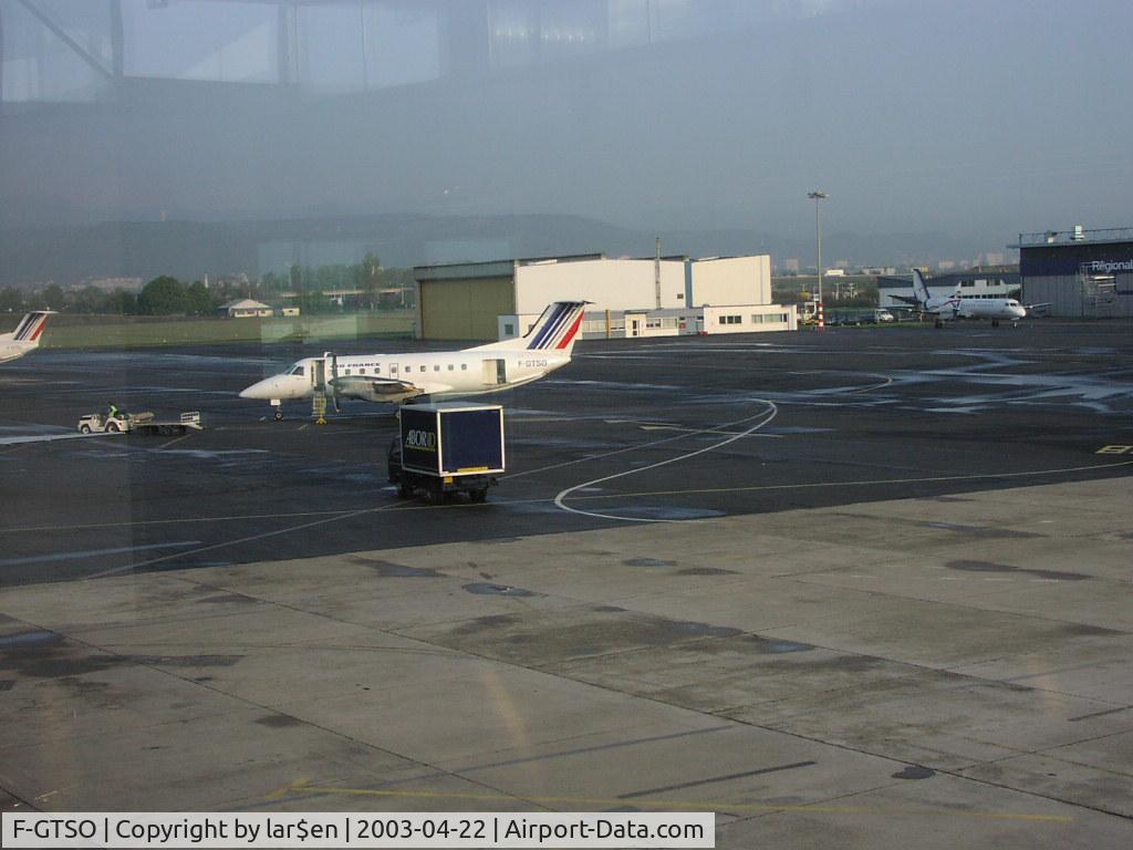 F-GTSO, 1988 Embraer EMB-120ER Brasilia C/N 120097, F-GTSO at Clermont-Fd airport, FR