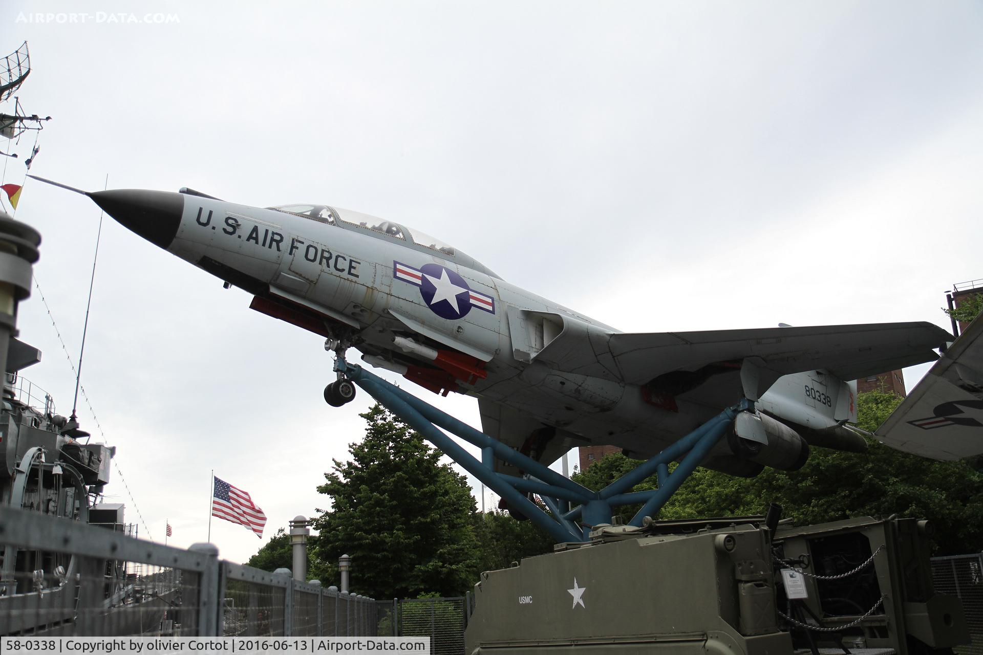 58-0338, 1958 McDonnell F-101F Voodoo C/N 710, In a military museum
