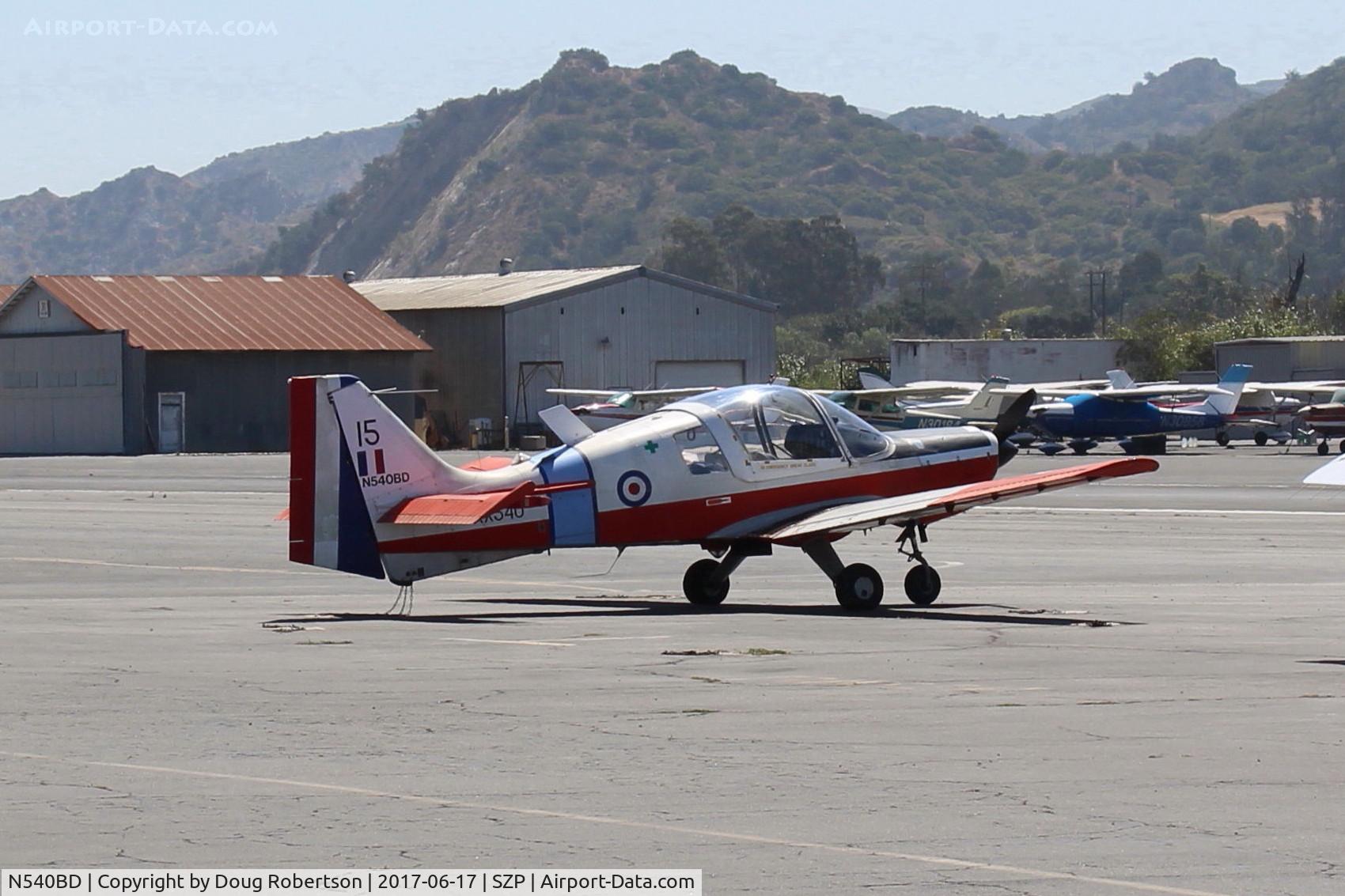 N540BD, 1973 Scottish Aviation Bulldog T.1 C/N BH120/232, 1973 Scottish Aviation BULLDOG Mdl 120/121, side by side seats, military trainer, Lycoming O-540-A1B5D 200 Hp, Experimental class here