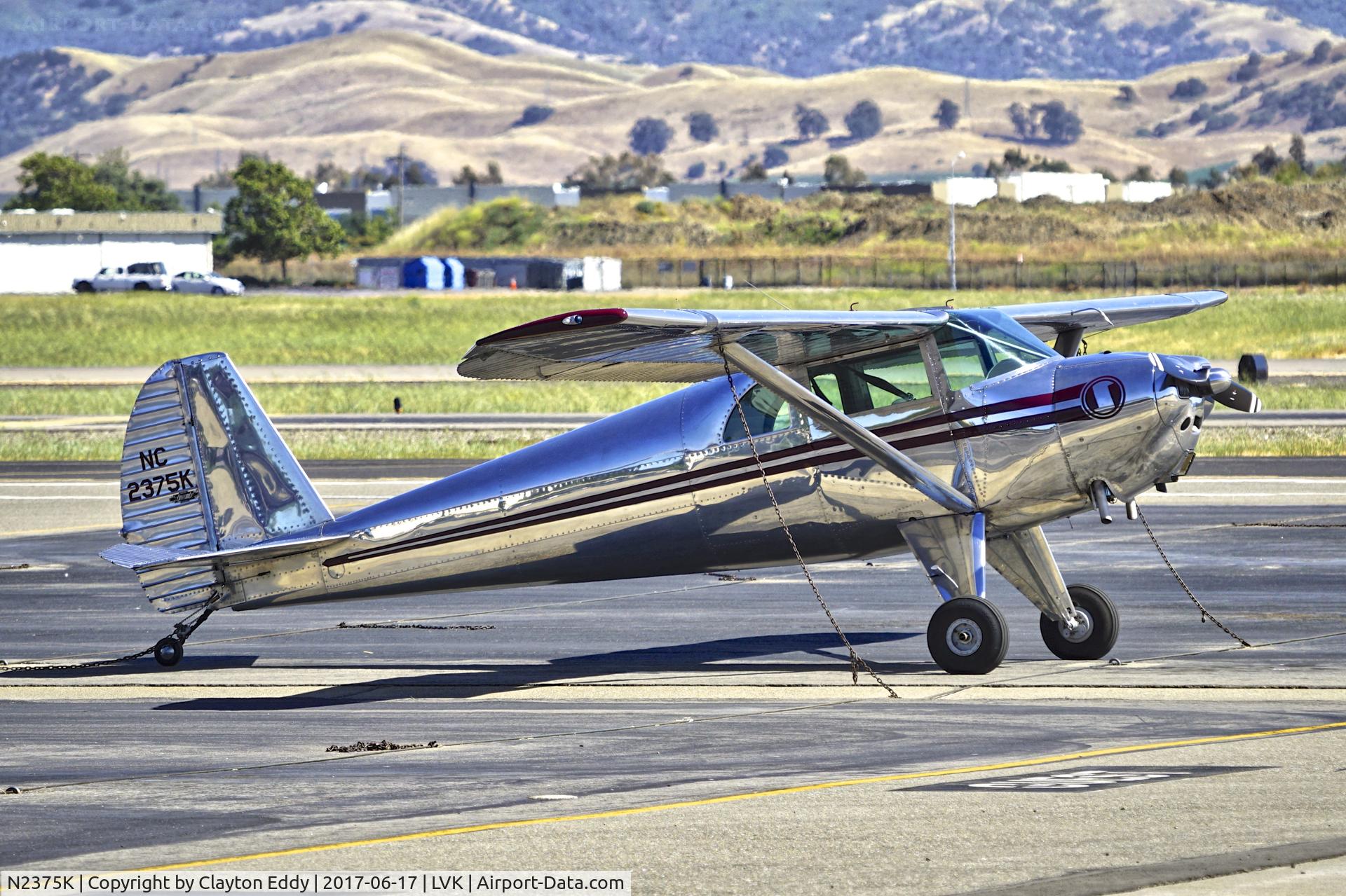 N2375K, 1947 Luscombe 8E Silvaire C/N 5102, Livermore Airport California 2017,